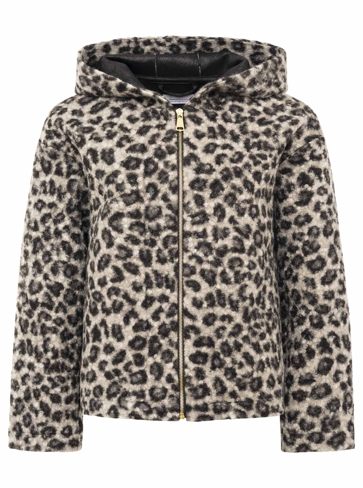 Zwillingsherz Teddy Jacke "Leo" - Creme/Schwarz