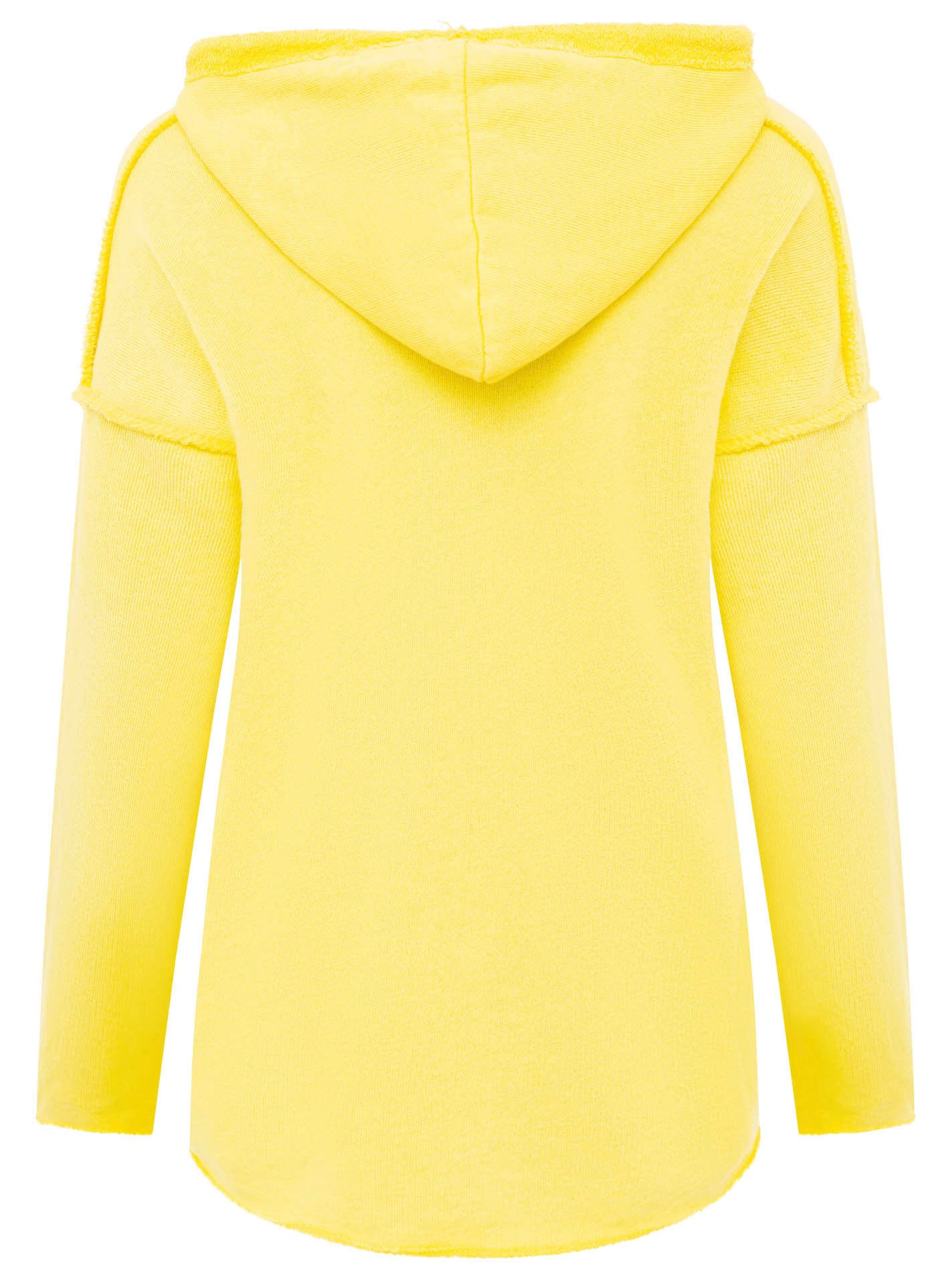 Zwillingsherz - Made in Italy Hoodie "Love Yourself" - Lime/Pink