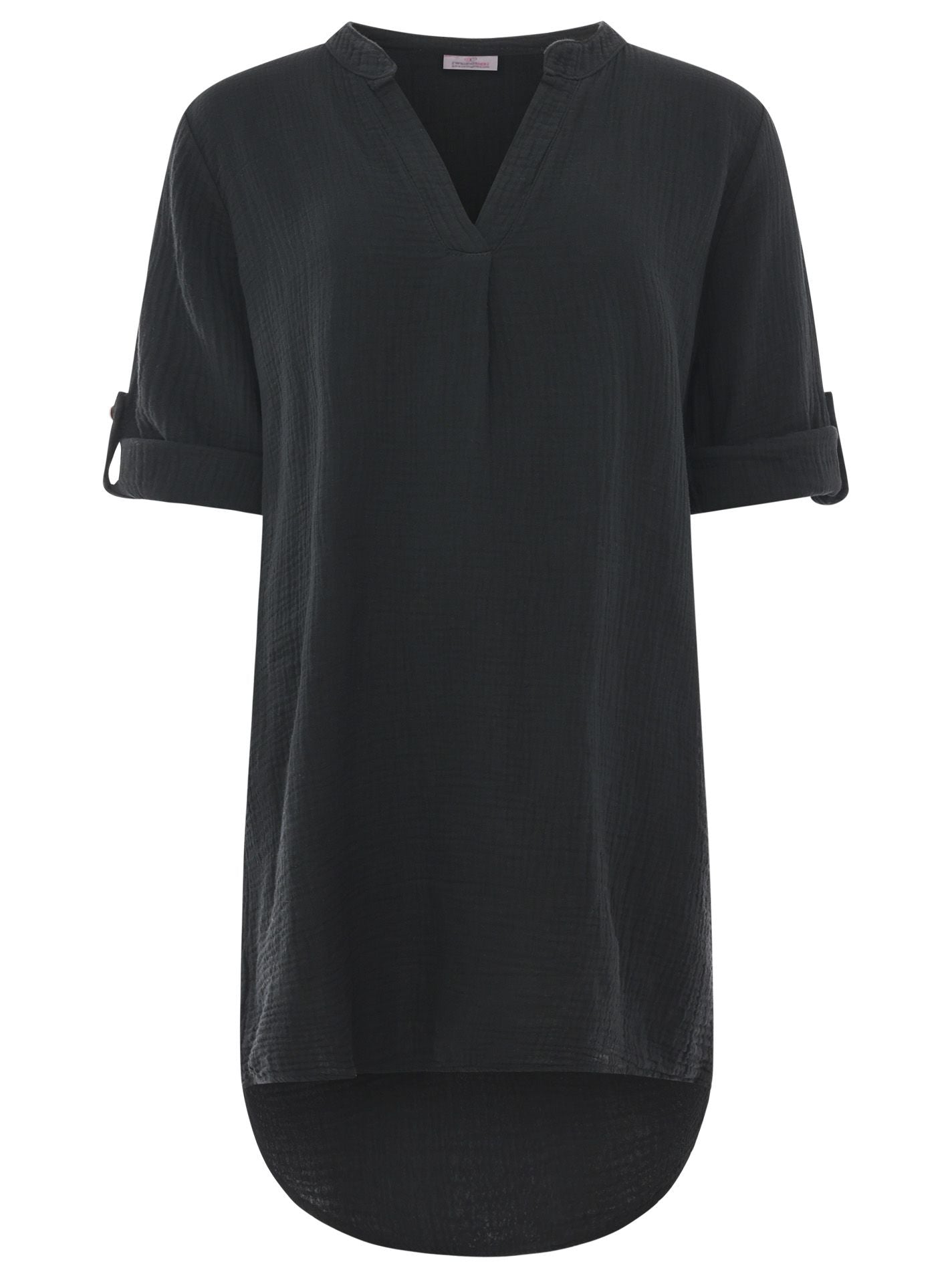 Luisa Sommer - Musselin Tunika/Kleid - Schwarz