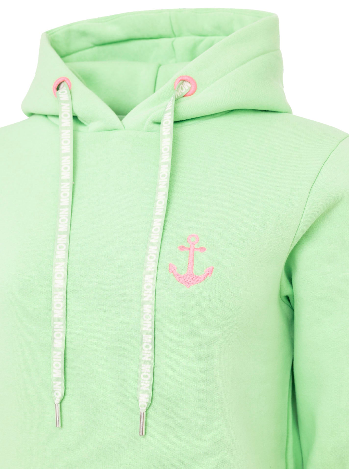 Zwillingsherz - Hoodie mit Anker - Hellgrün (Neu)