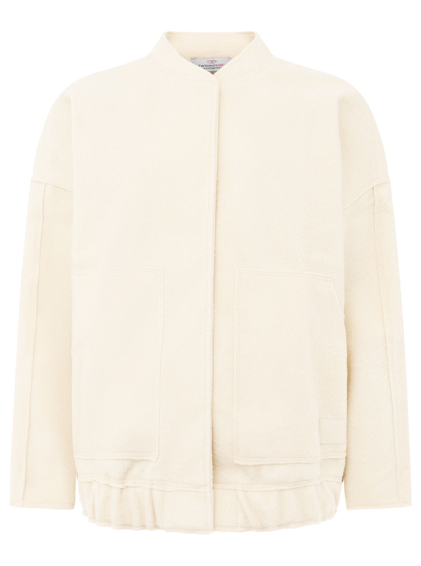Zwillingsherz - Gemütliche Bomberjacke - Beige