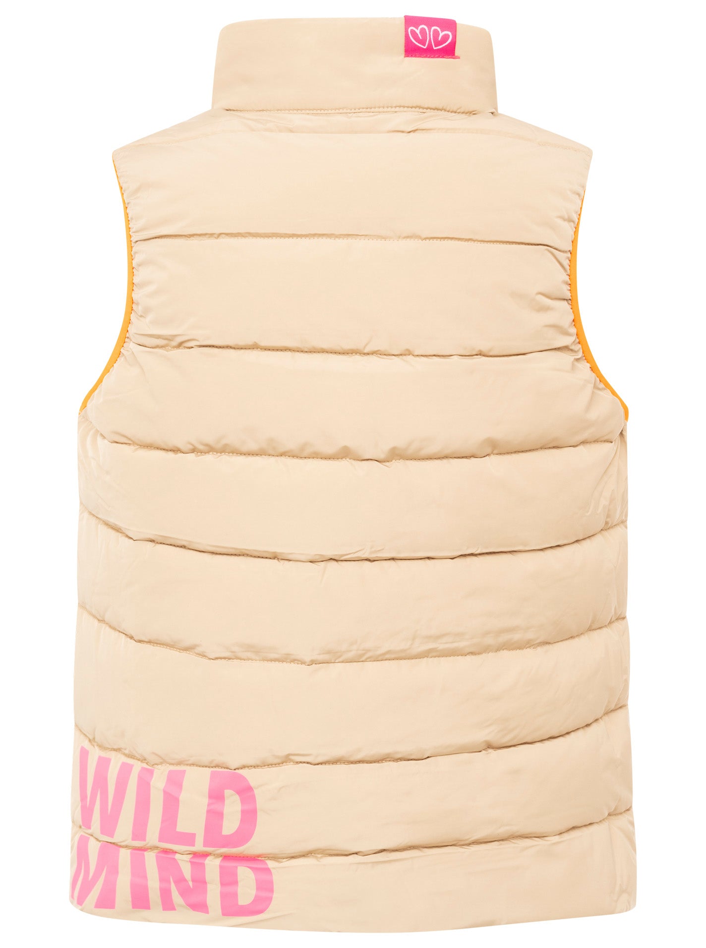 Zwillingsherz - Wendbare Steppweste "Leo" - Beige/Schwarz