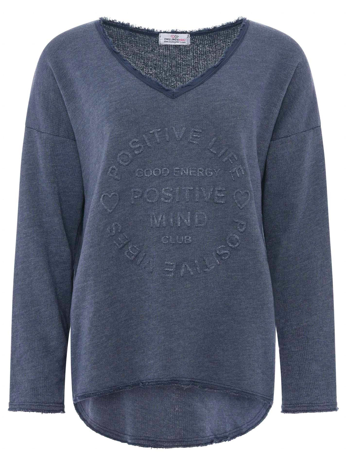 Zwillingsherz - Sweatshirt "Positive Mind" - Marine