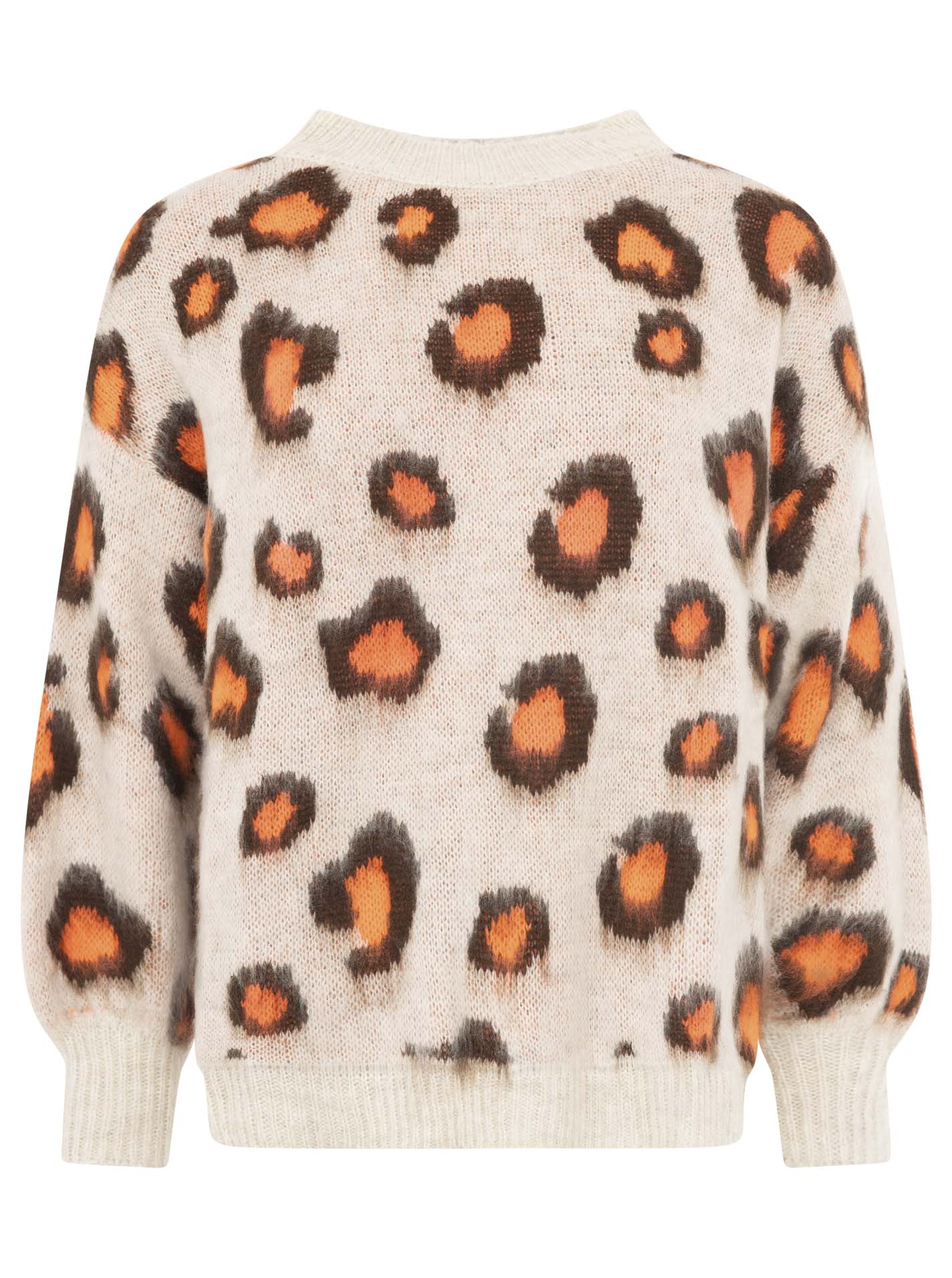Zwillingsherz - Kuschel-Pullover "Rundhals Soft Leo" - Neonorange
