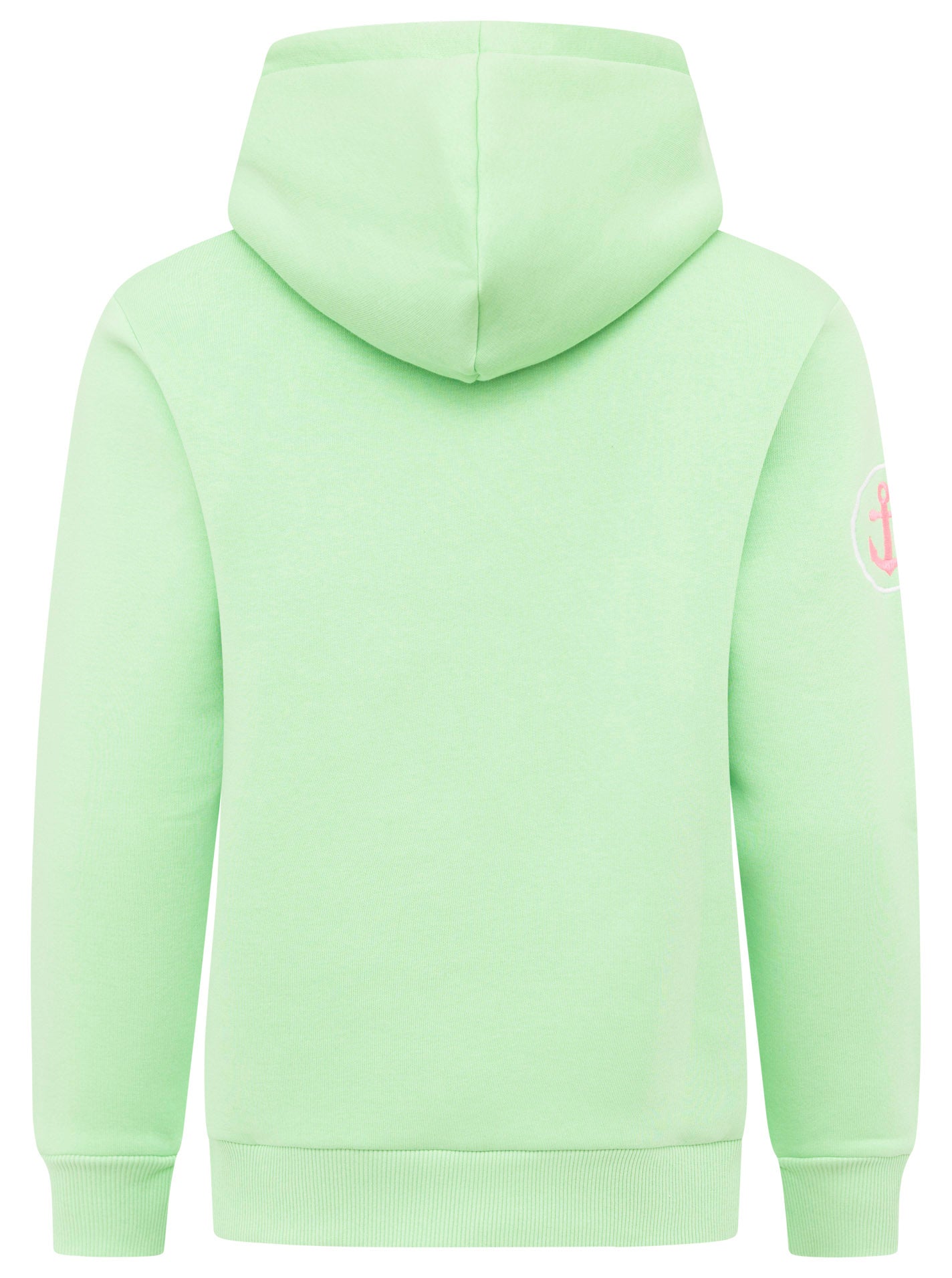 Zwillingsherz - Hoodiejacke "Moin Meer Sand - Grün/Pink