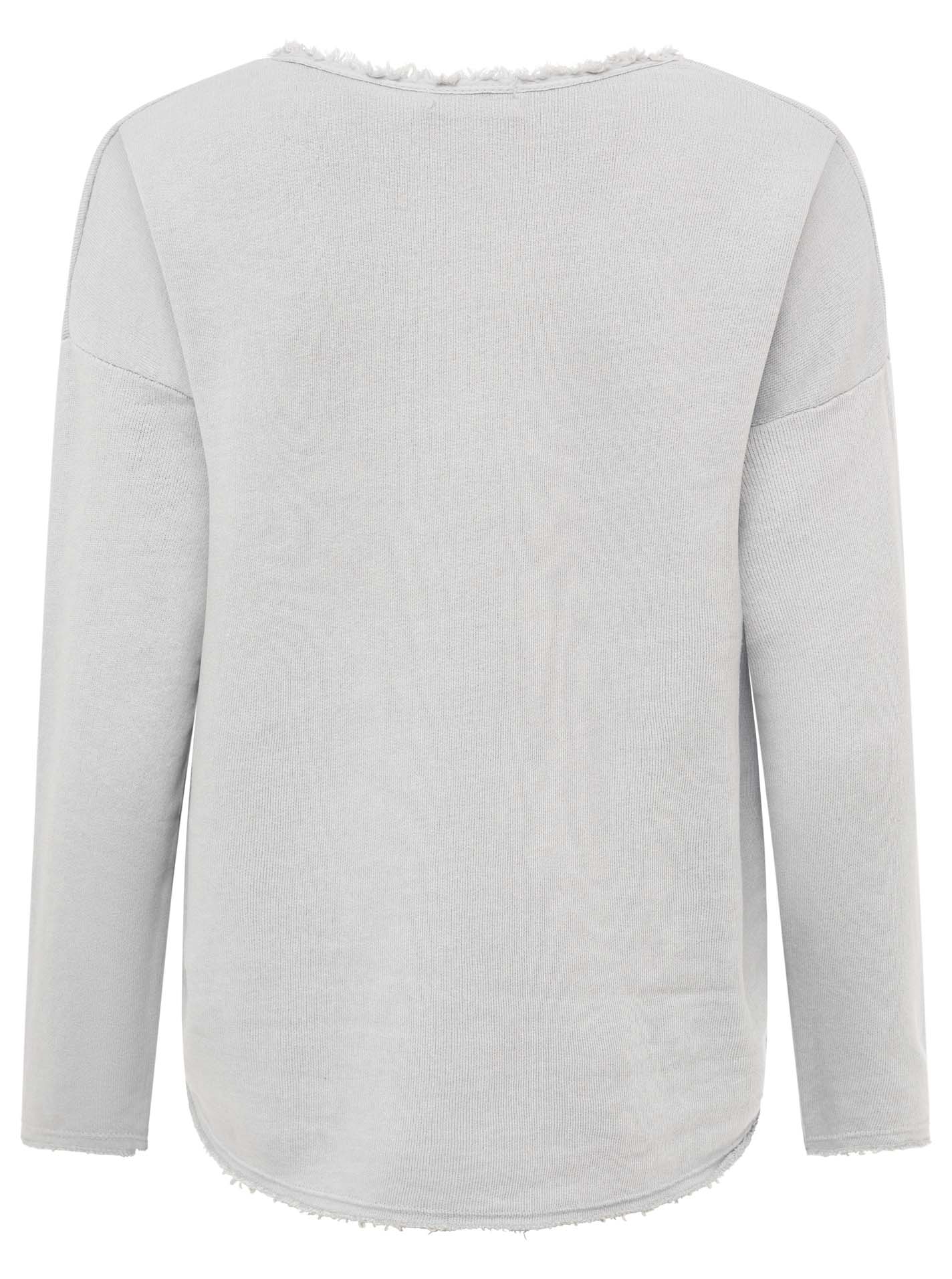 Zwillingsherz - Sweatshirt "Positive Mind" - Hellgrau