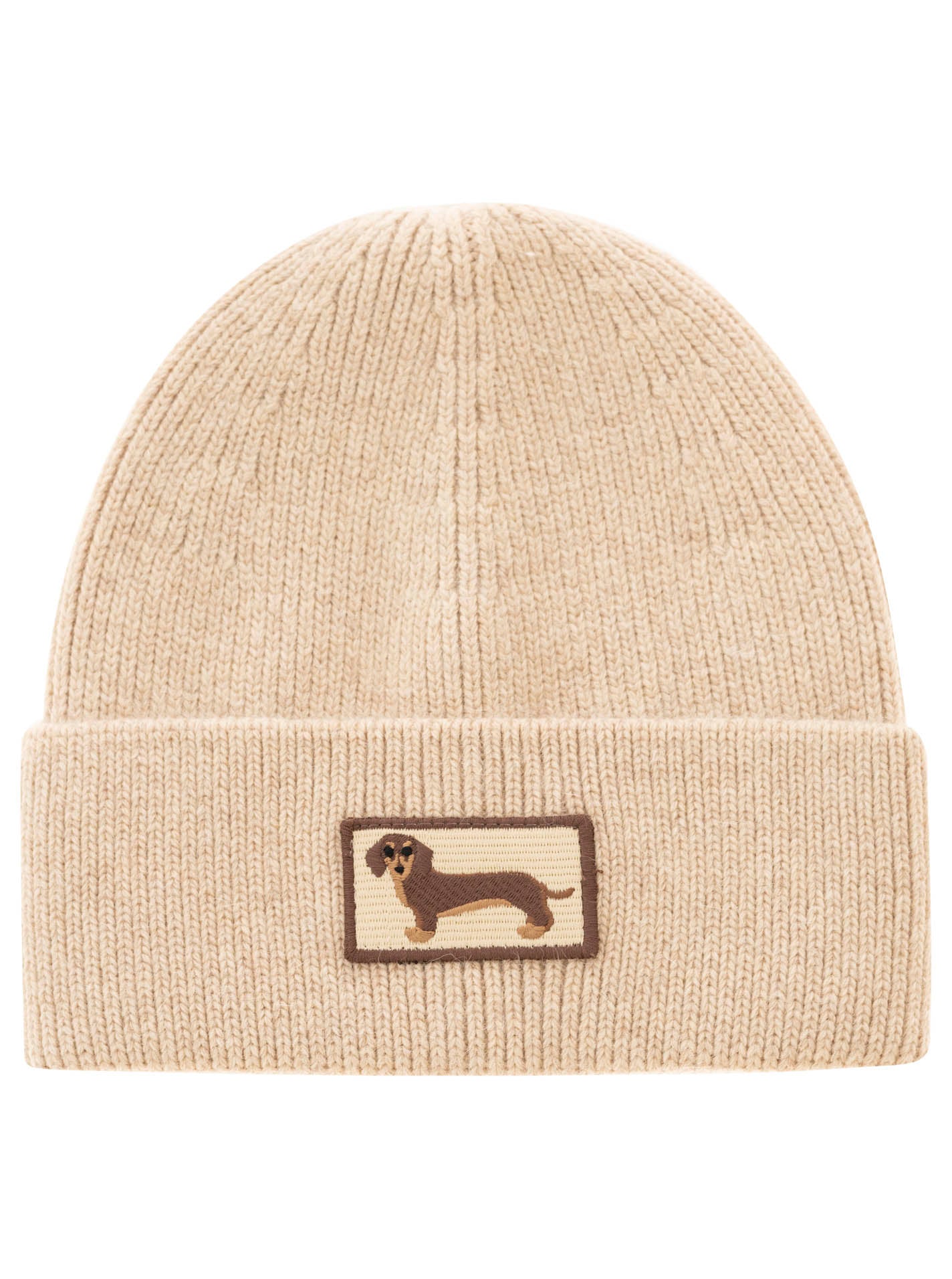 Zwillingsherz - Edle Mütze "Dog Lover" - Beige