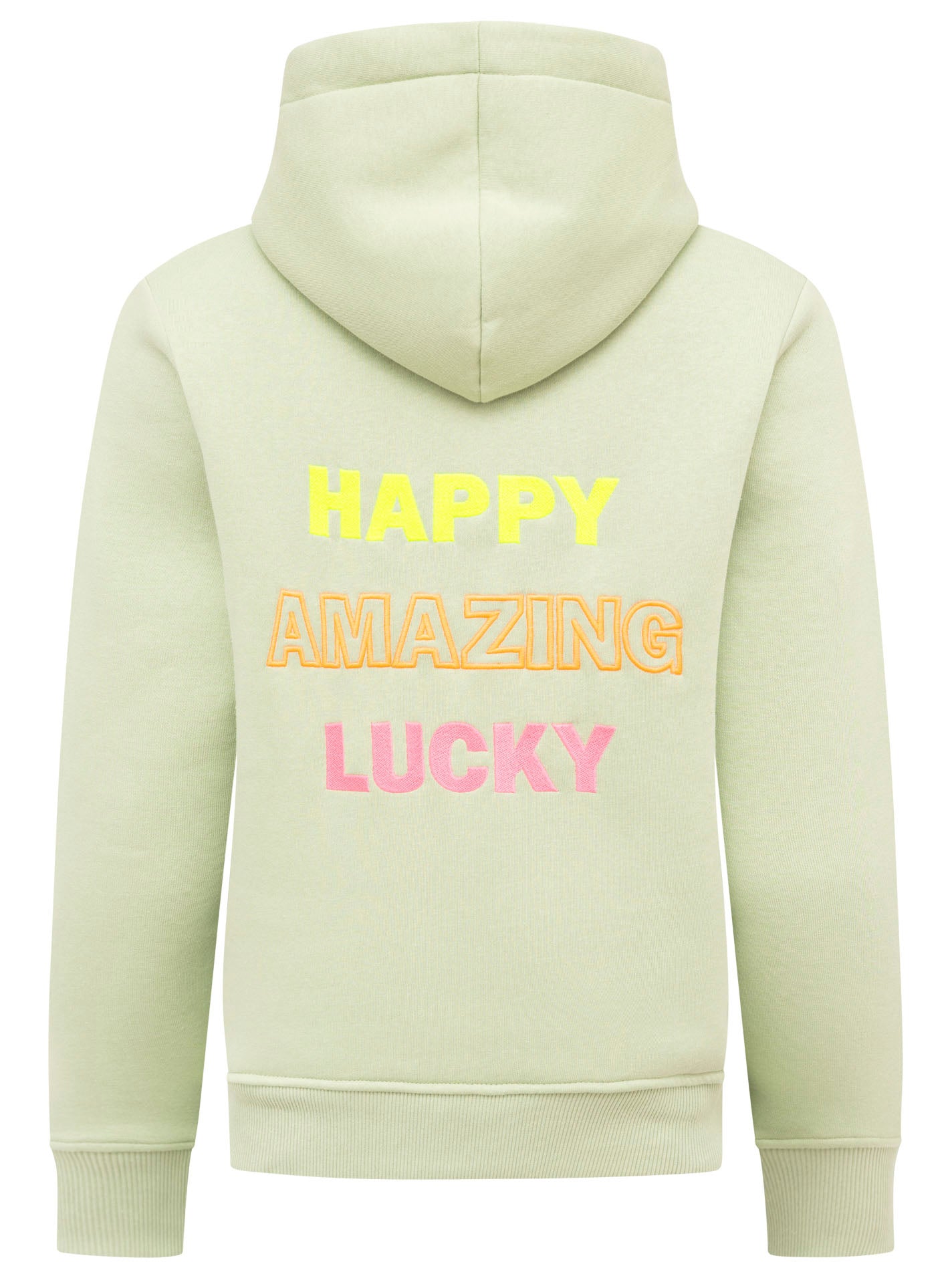 Zwillingsherz - Hoodie "Positive Happy Mind" - Salbei (Neu)