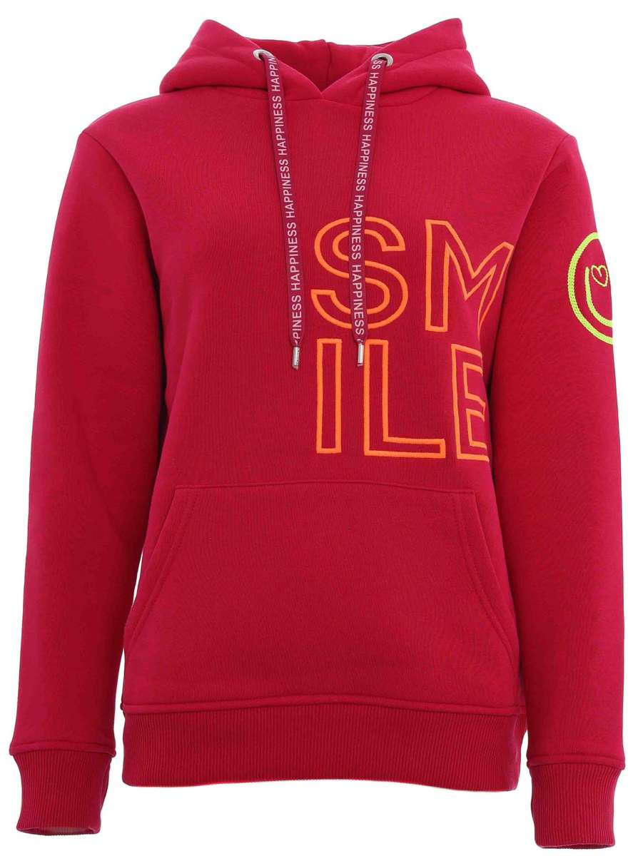 Zwillingsherz - Hoodie "Alissa Smile" - Rot