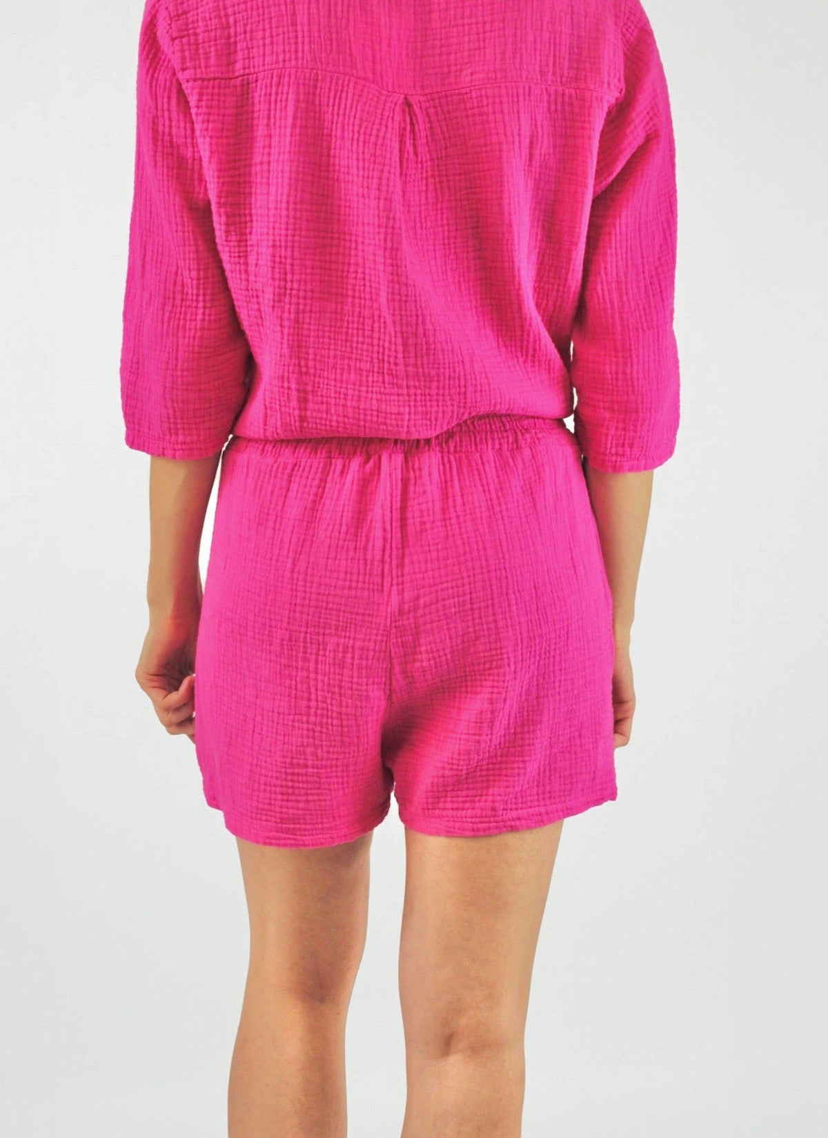 Natürliche Musselin Shorts - Pink