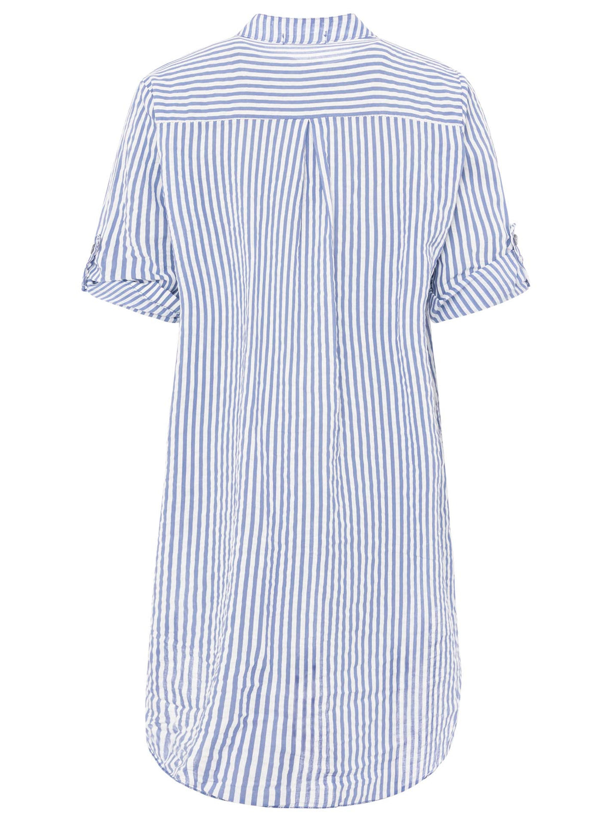 Zwillingsherz - Longbluse Kida (Streifen) - Jeansblau