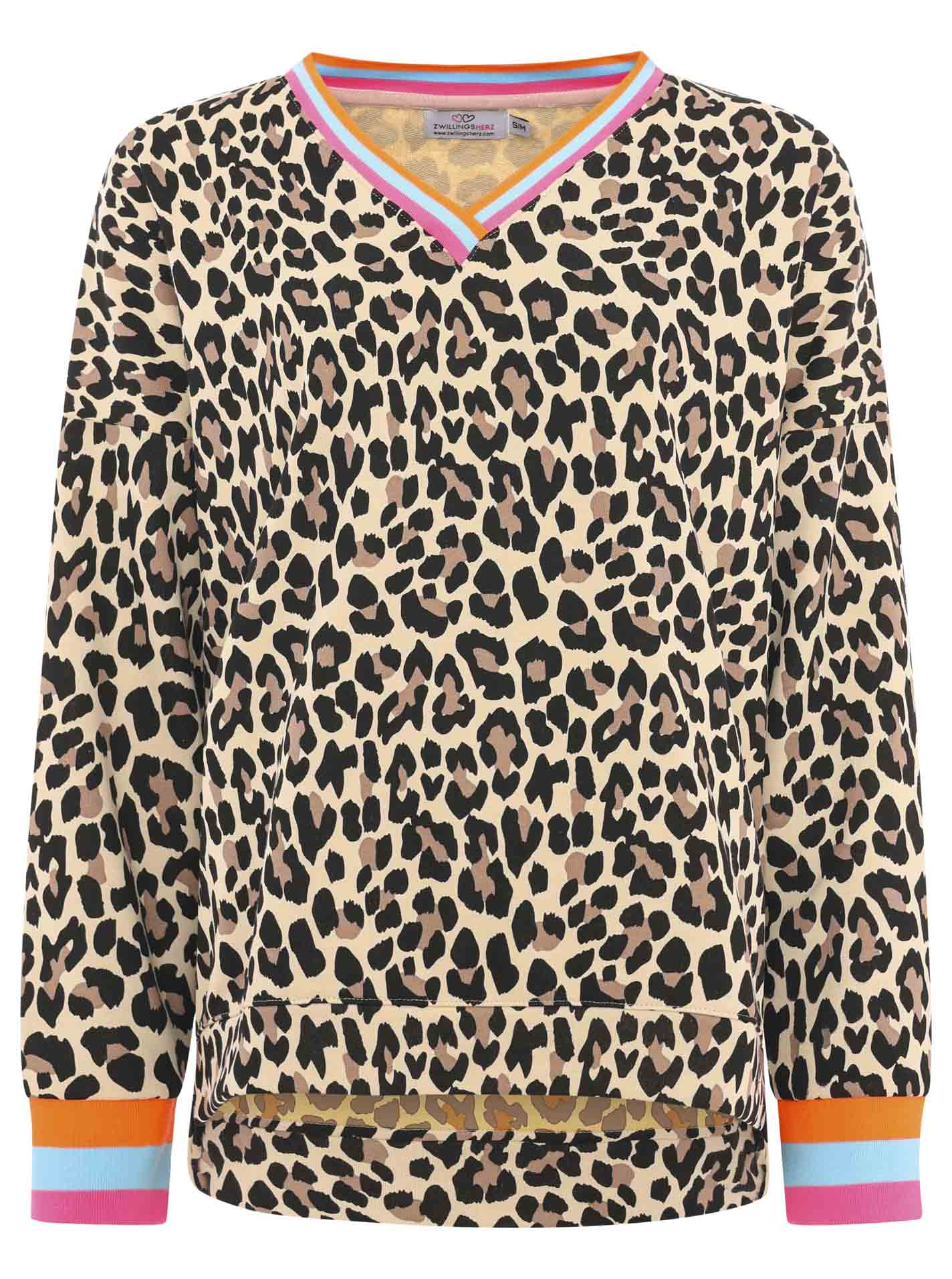 Zwillingsherz - Sweatshirt Leo - Beige/Pink