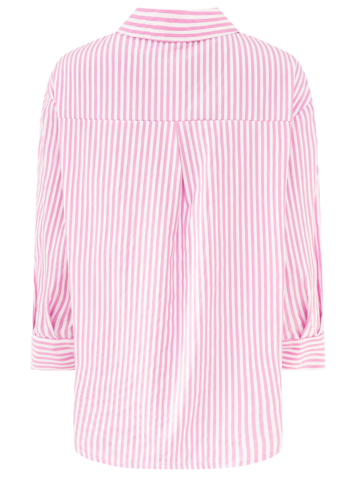 Zwillingsherz - Oversize Bluse "Streifen & Amore" - Pink