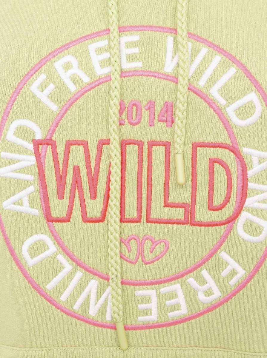 Zwillingsherz - Hoodie/Sweatshirt "Wild Mind Leopard" - Mint