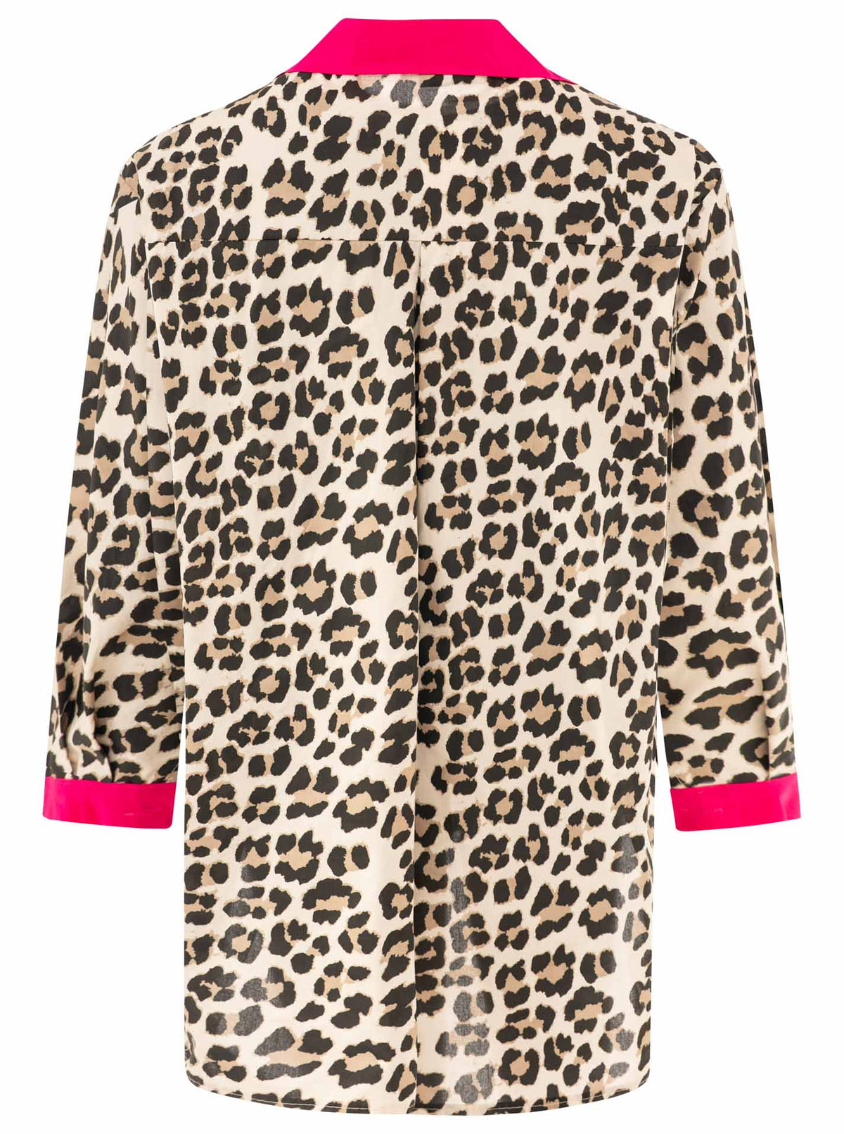 Zwillingsherz - Oversize Bluse BW "Leo & Patches" - Pink