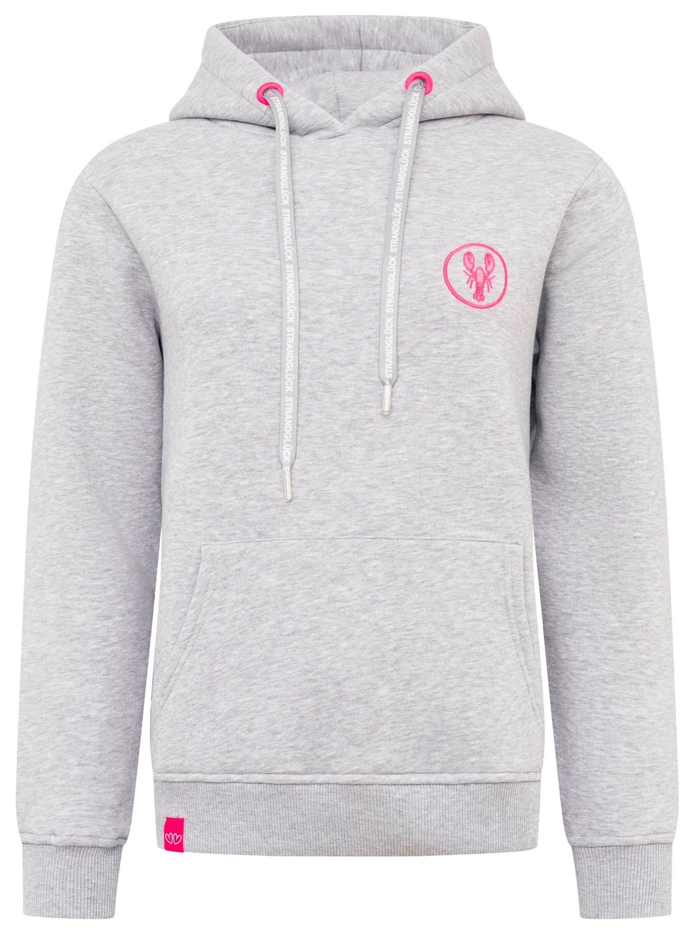 Zwillingsherz - Hoodie- Kleiner Hummer - Grau