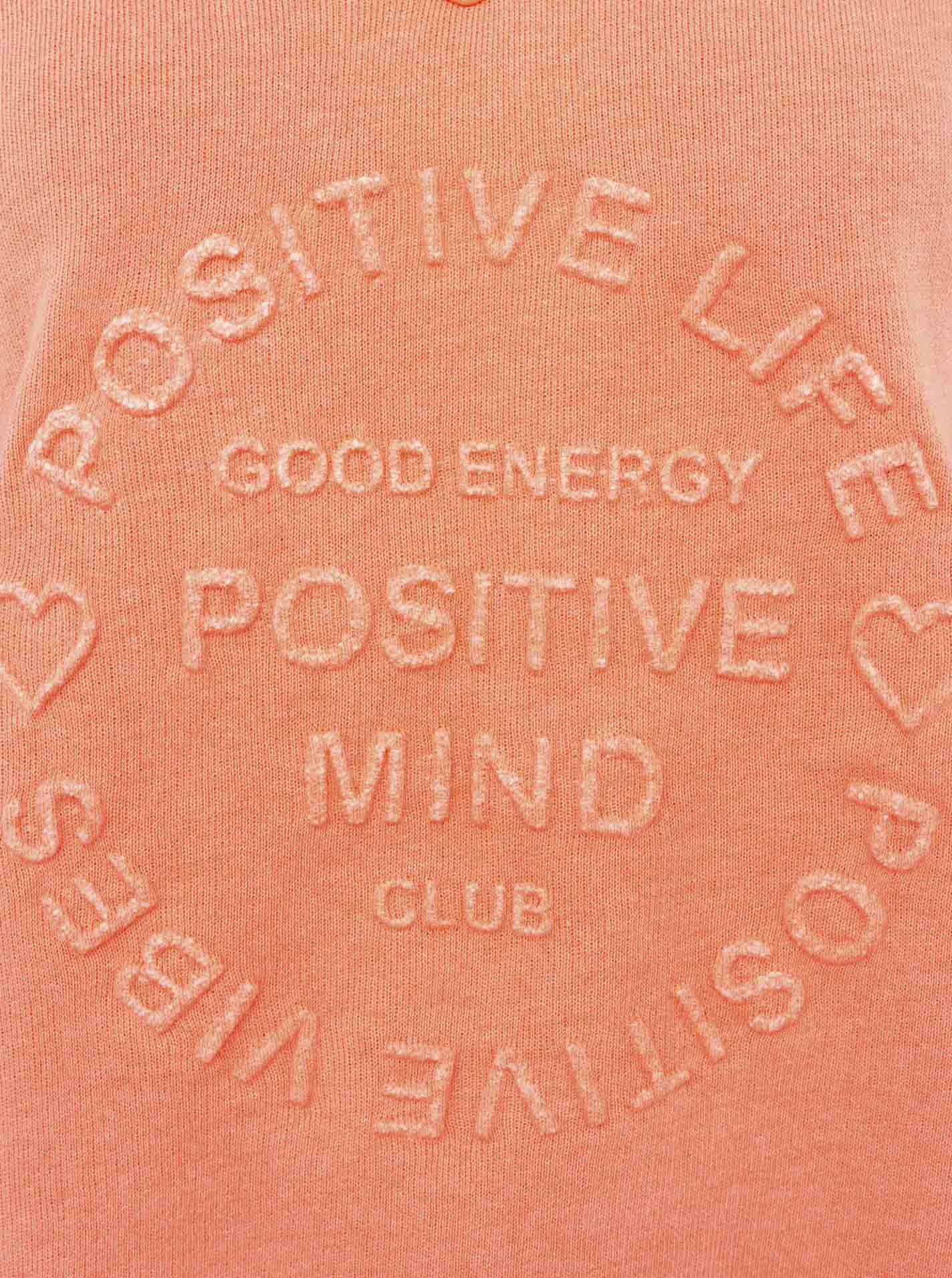 Zwillingsherz - Sweatshirt "Positive Mind" - Neon Orange