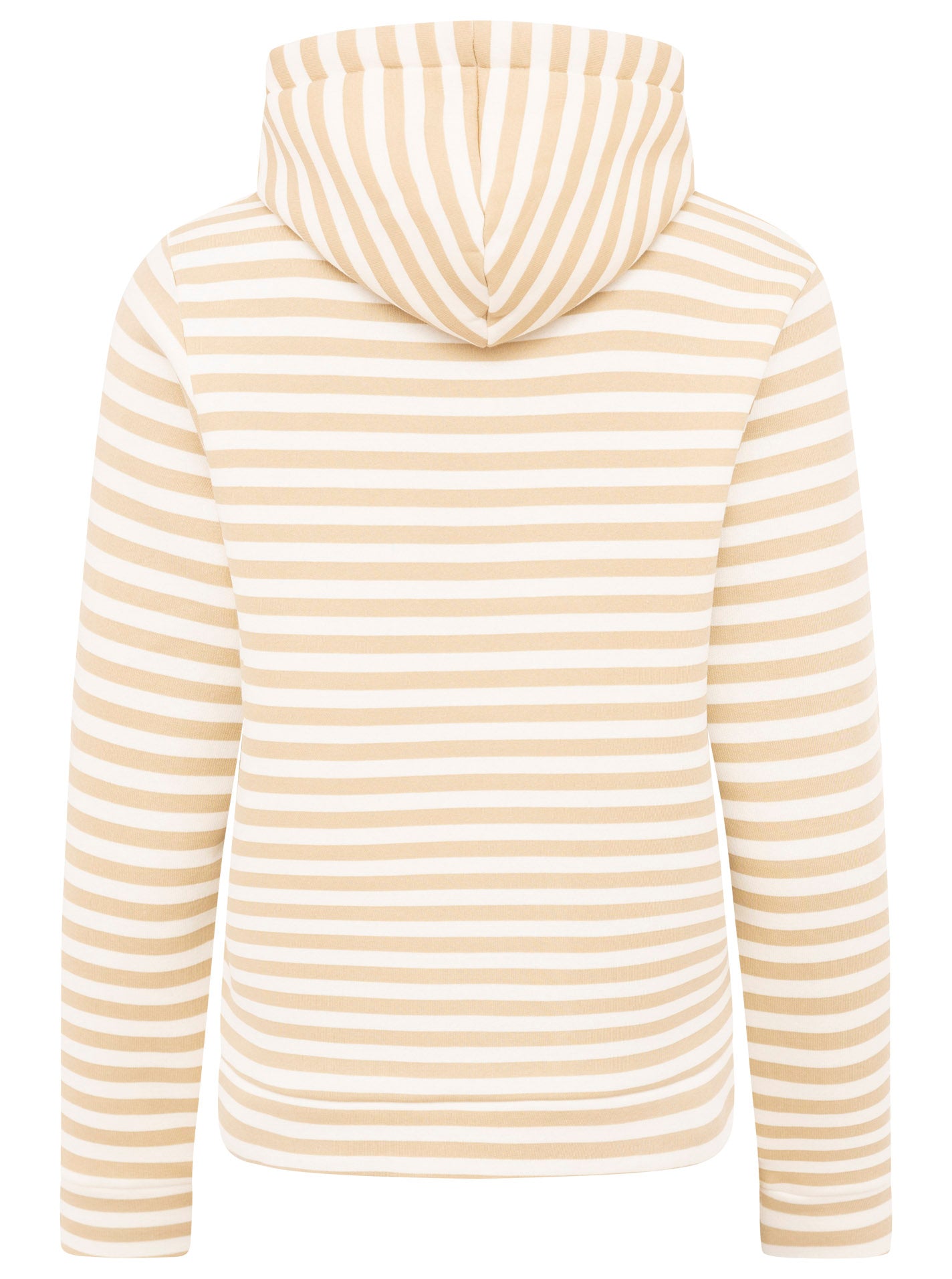 Zwillingsherz - Hoodie "Streifen Smile" - Beige/Pink