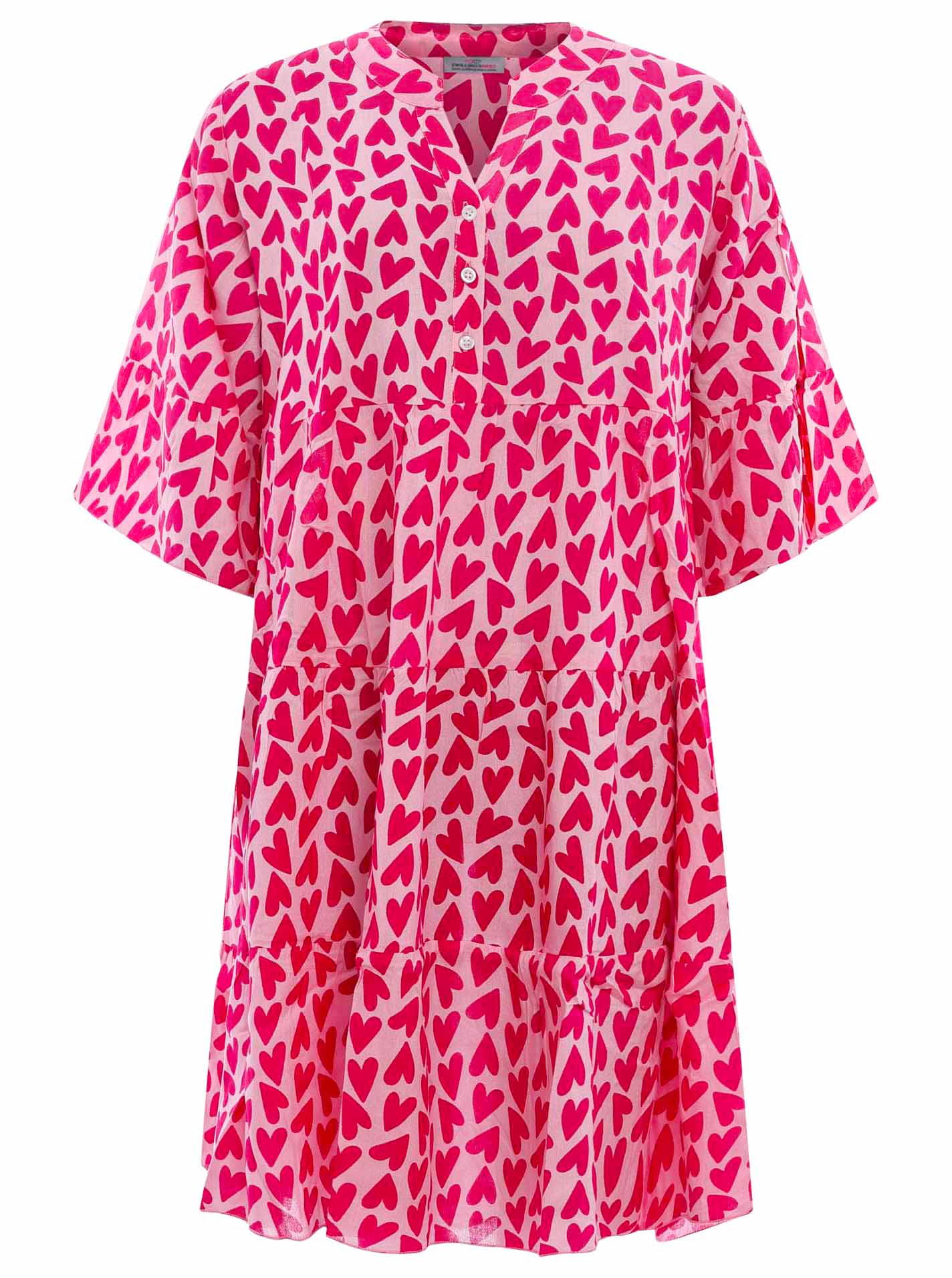 Zwillingsherz - Kleid/Tunika KimZH Herz- Pink/Rot