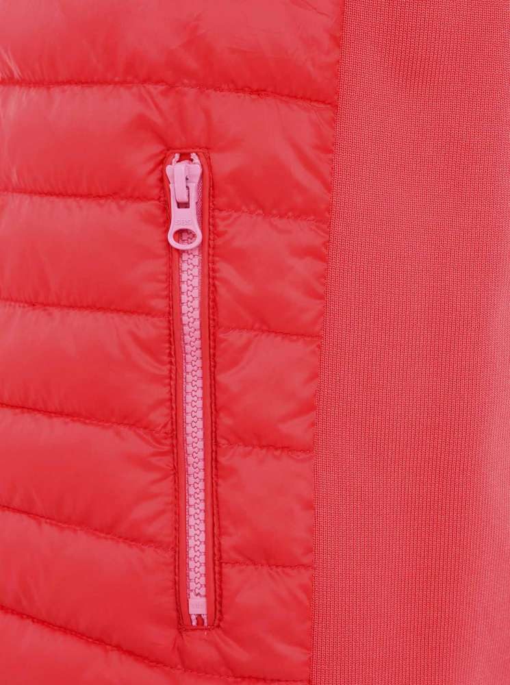 Zwillingsherz - Steppweste Kurz - Rot/Pink