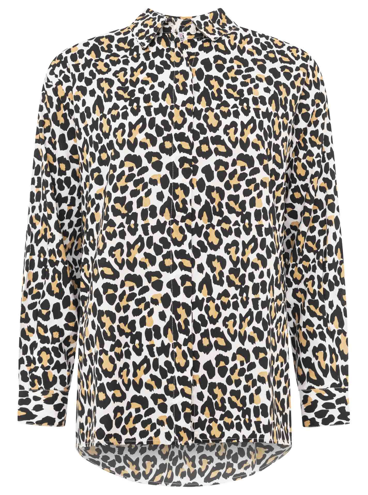 Zwillingsherz - Leo Set (Bluse + Hose) - Beige/Schwarz