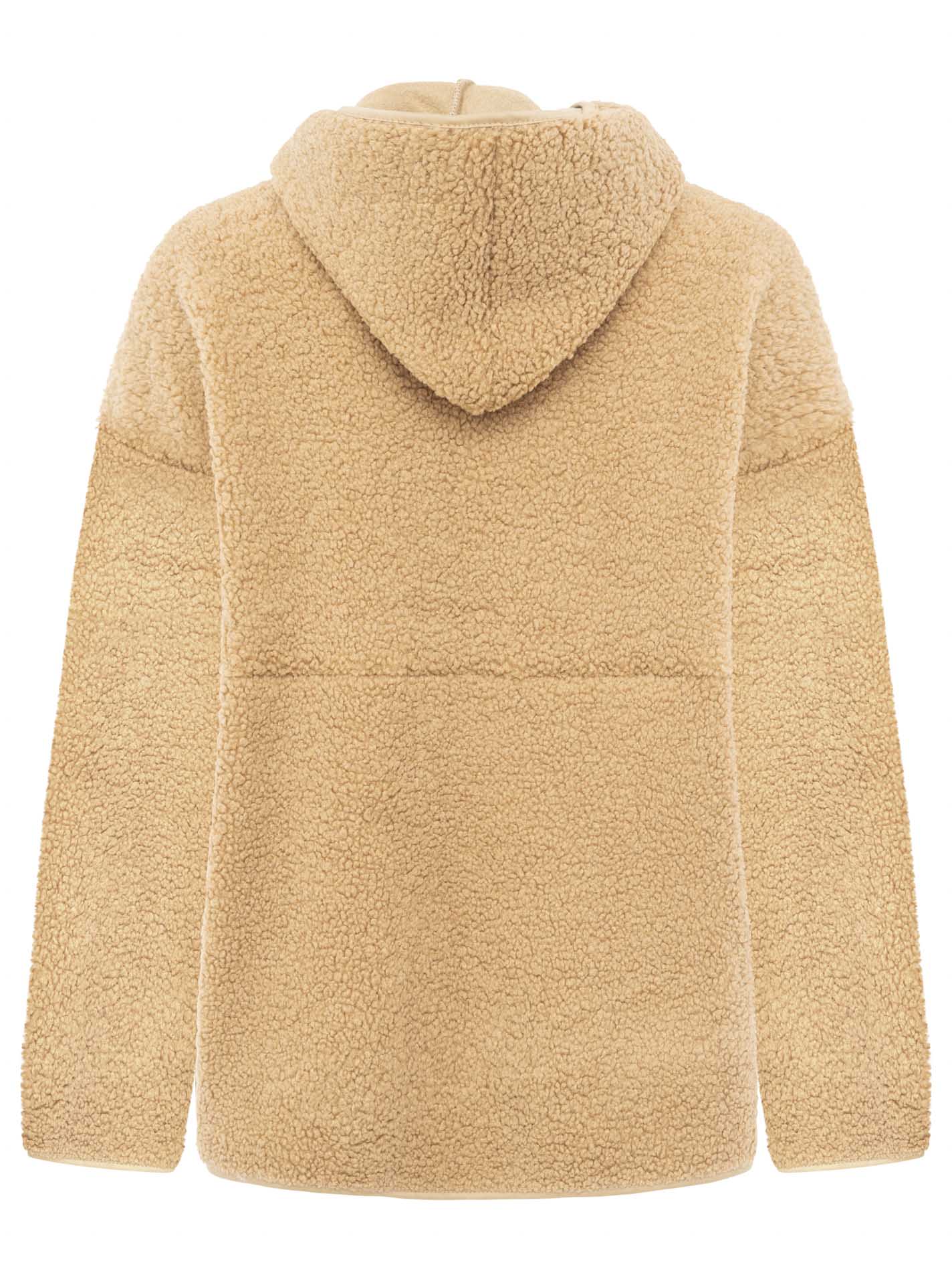 Zwillingsherz - Oversize Teddy Fleece Hoodie - Camel