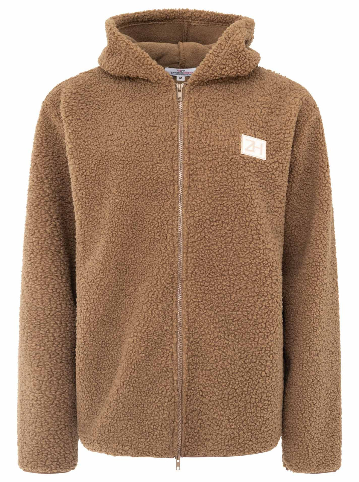 Zwillingsherz - Teddy Hoodiejacke "ZH" - Taupe