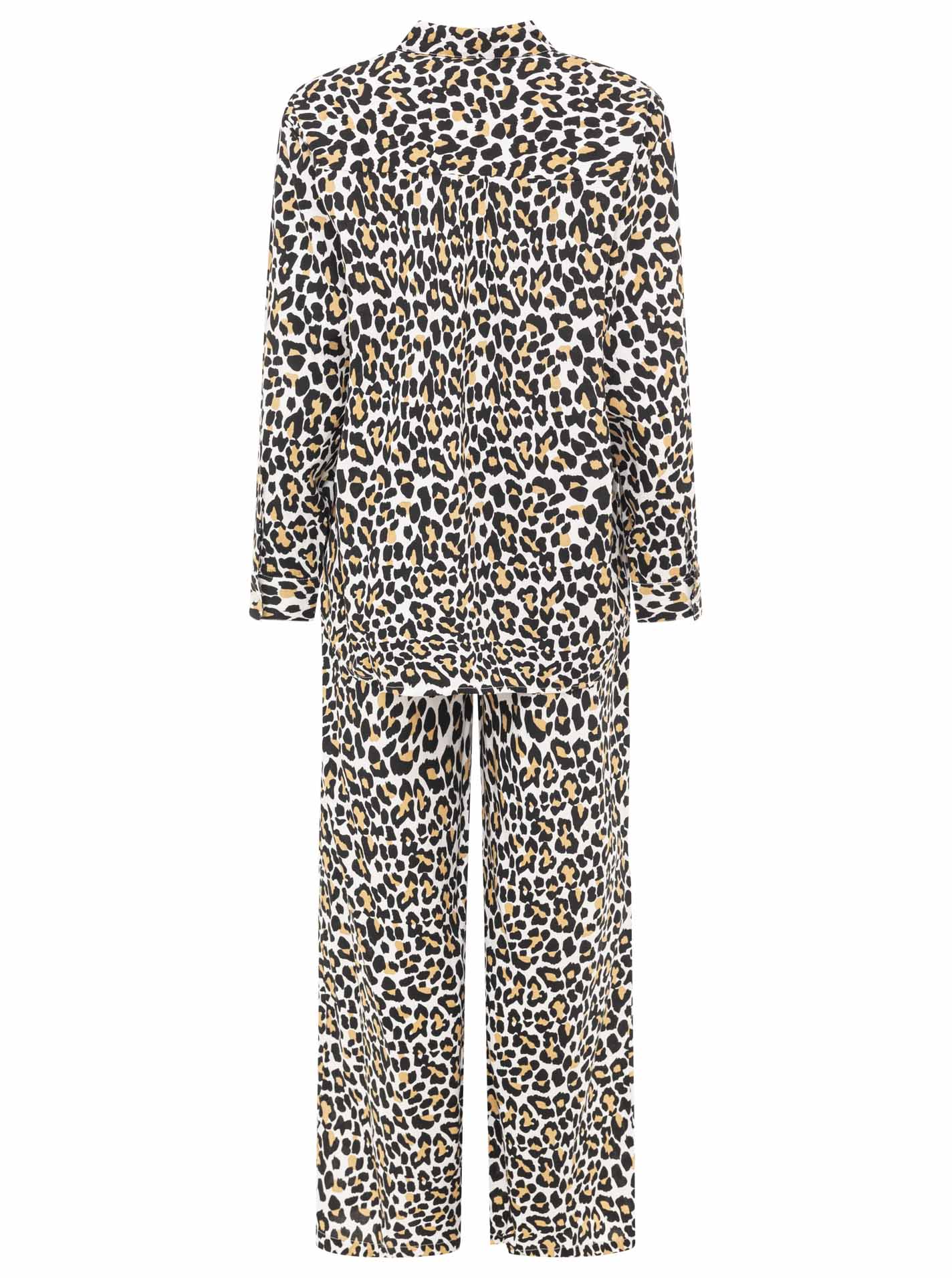 Zwillingsherz - Leo Set (Bluse + Hose) - Beige/Schwarz