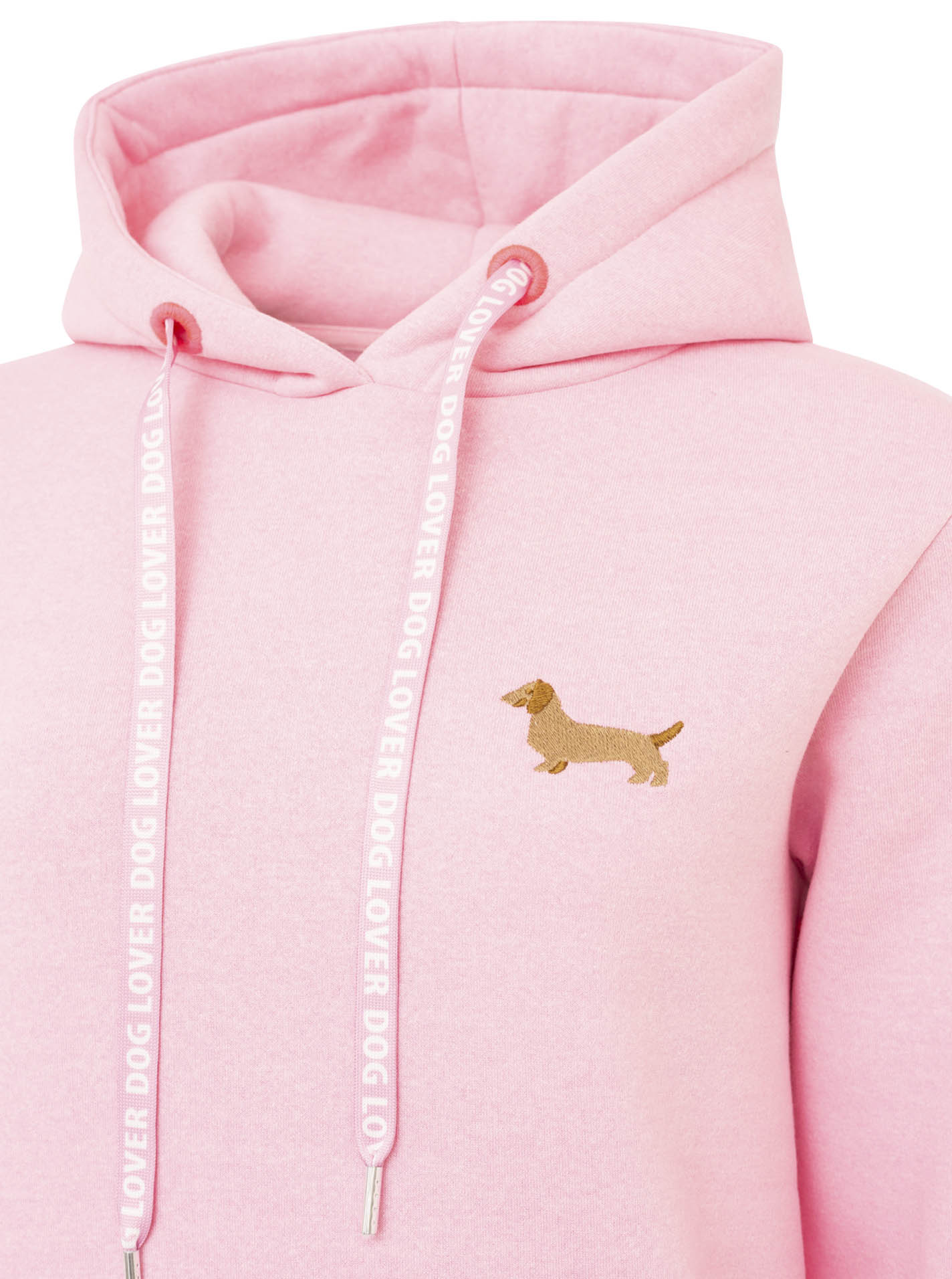 Zwillingsherz - Hoodie Neu "Dog Lover" - Pink