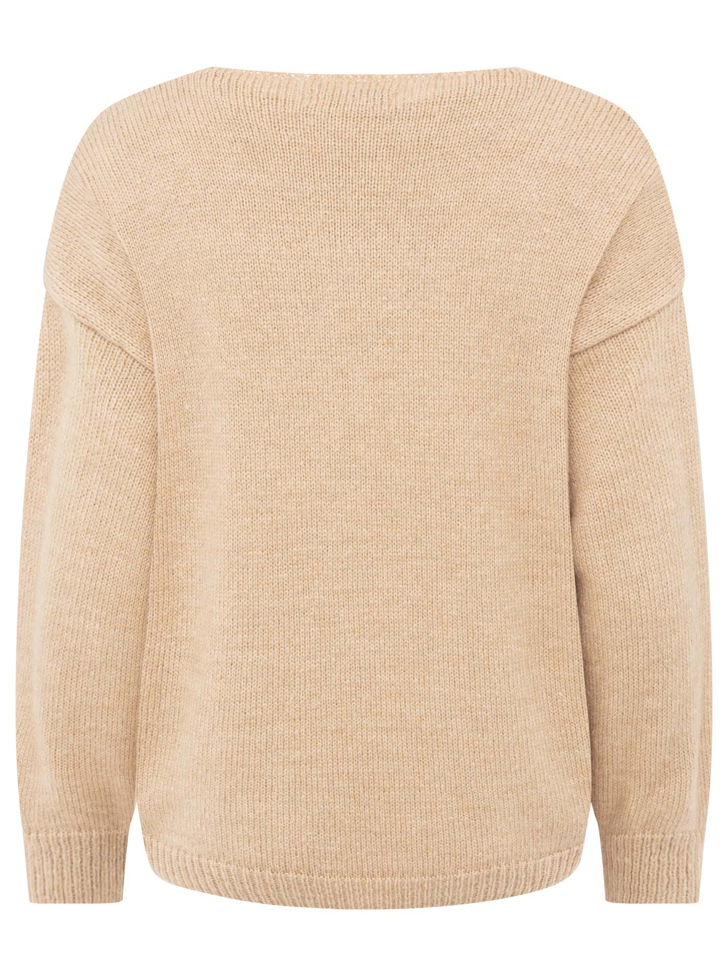 Zwillingsherz - Strickpullover "Ciao“ - Made in Italy - Beige