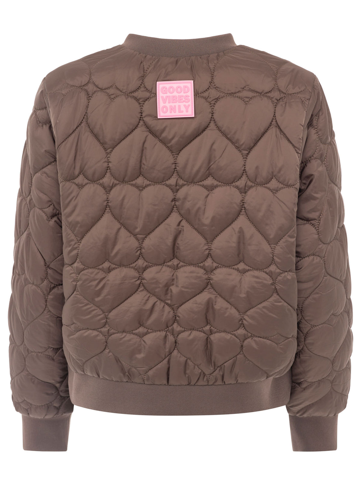 Zwillingsherz - Bomberjacke/Steppjacke "Be Happy" - Braun