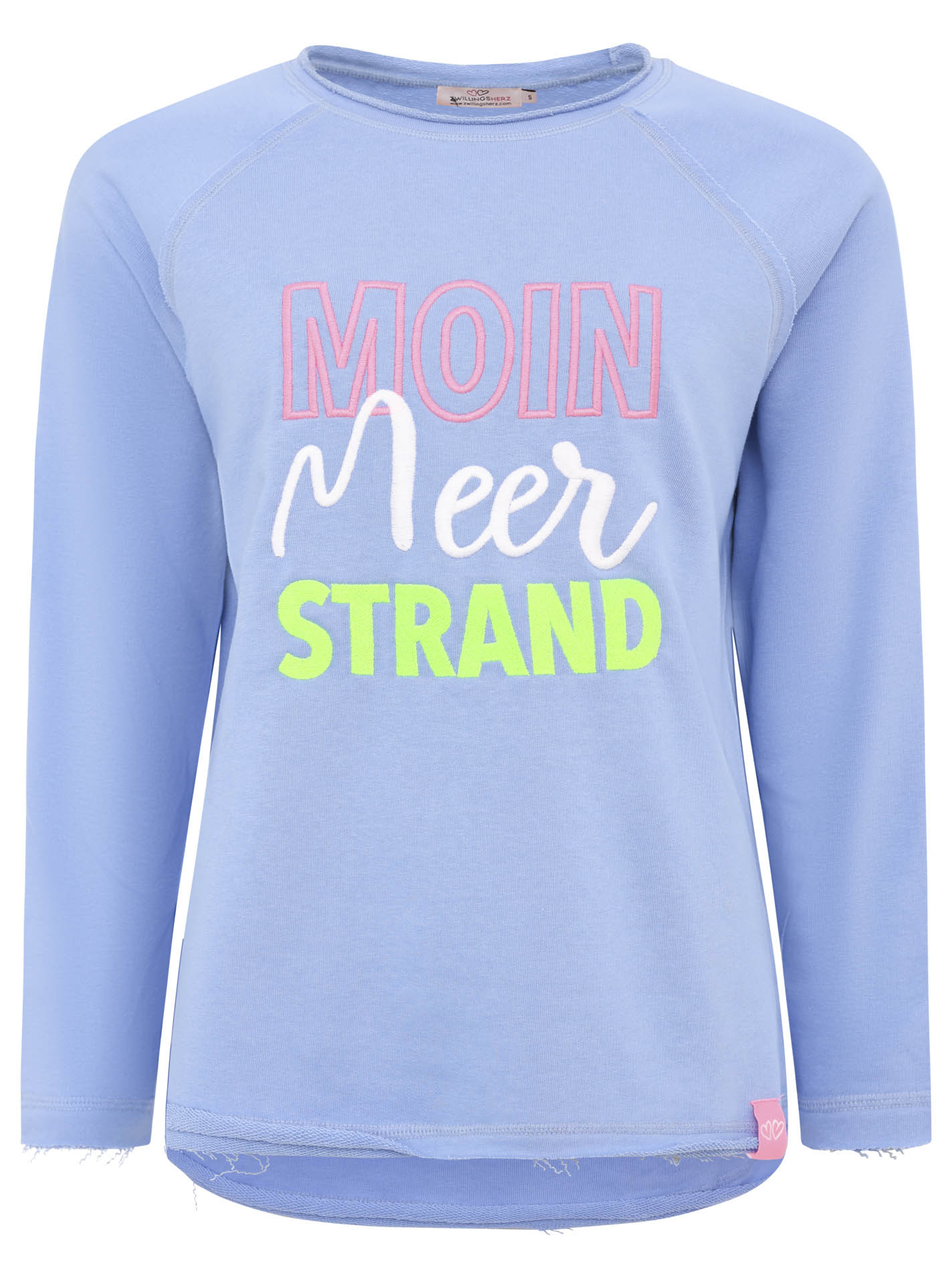Zwillingsherz - Moin Meer Strand Sweatshirt - Blau