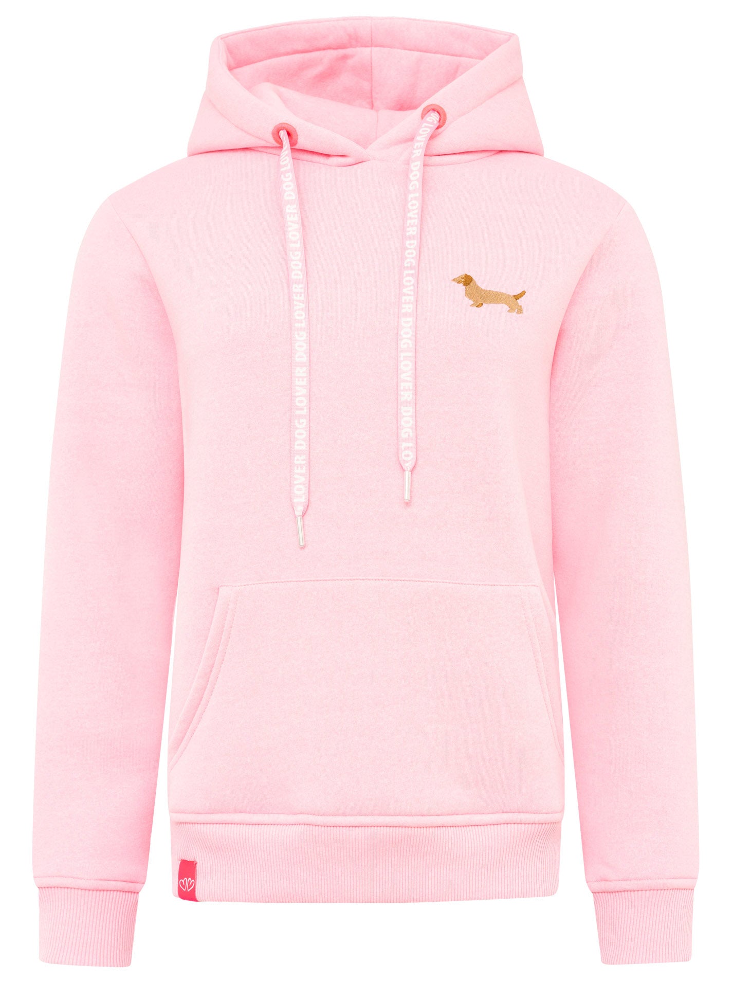 Zwillingsherz - Hoodie Neu "Dog Lover" - Pink