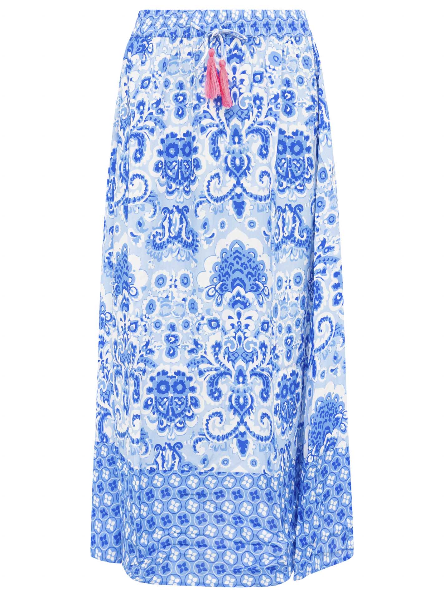 Zwillingsherz Rock Ethno Print - Blau