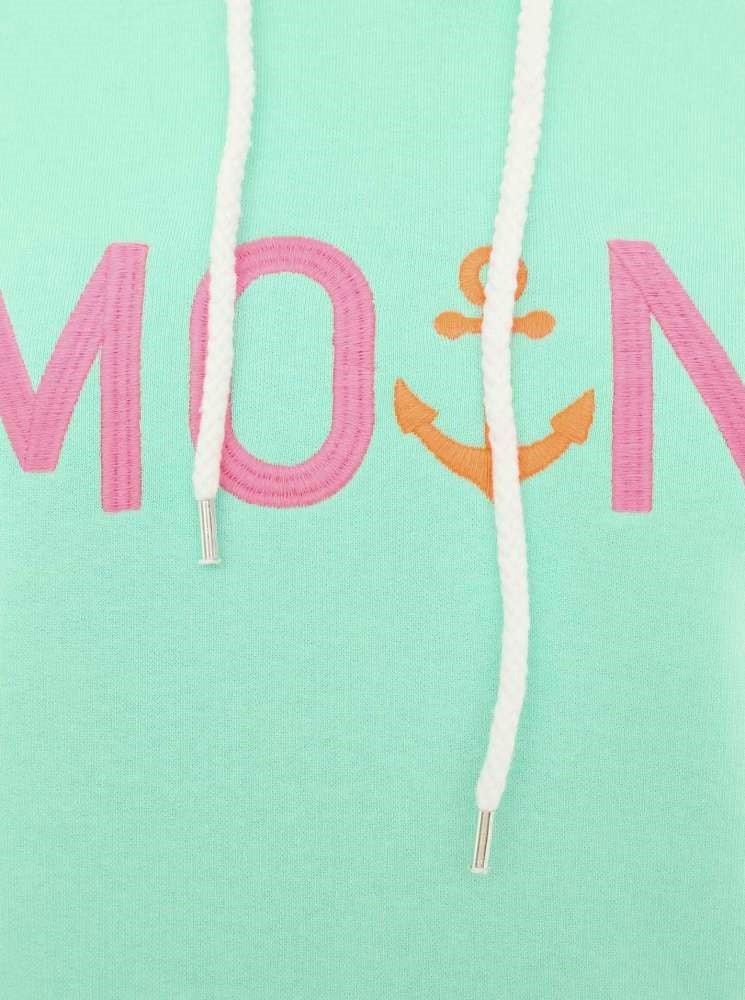 Zwillingsherz - Moin Hoodie/Sweatshirt - Türkis/Mint