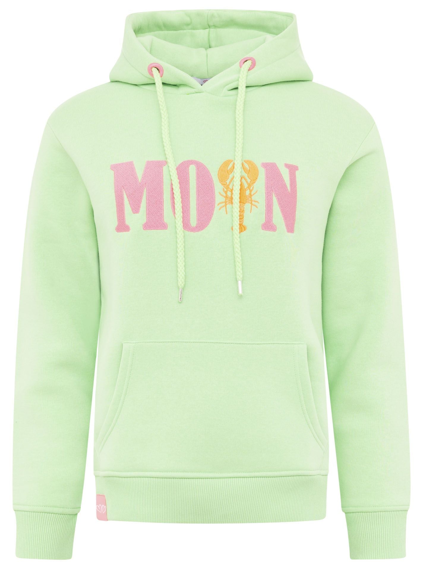 Zwillingsherz - Moin Hoodie/Sweatshirt Hummer - Hellgrün