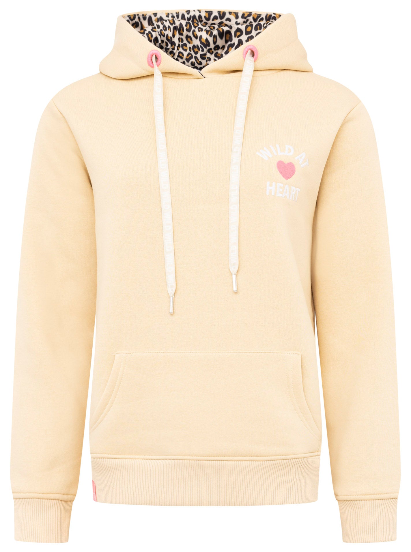 Zwillingsherz - Hoodie/Sweatshirt "Leo Wild Herz" - Beige