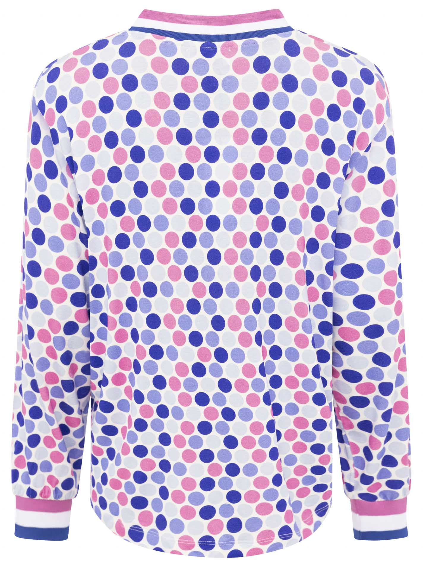 Zwillingsherz - Blusenshirt Pünktchen - Blau/Rosa