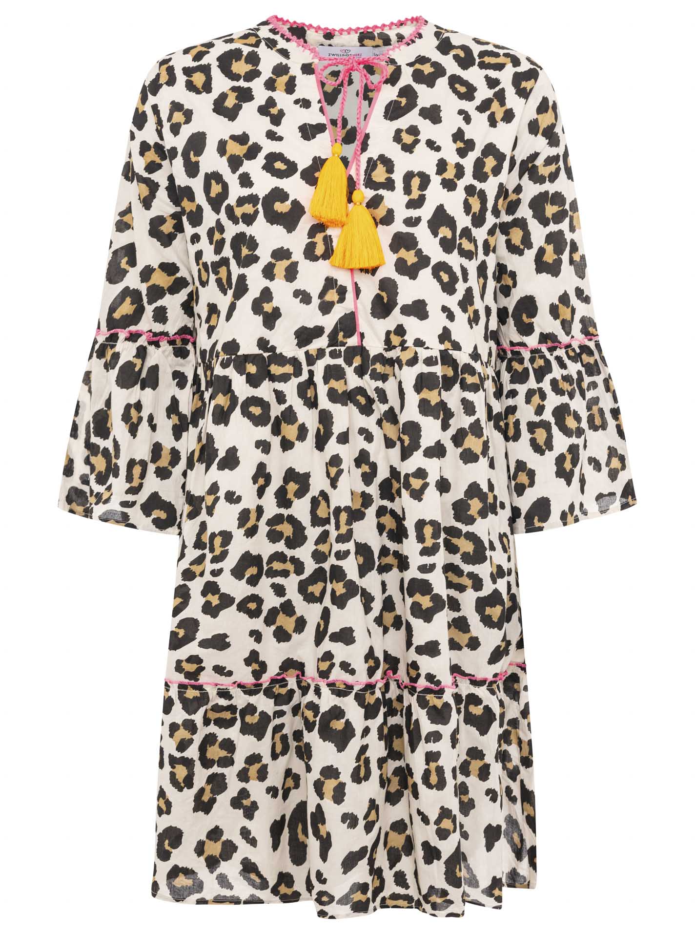 Zwillingsherz - Kleid/Tunika Leo (Neu) - Beige/Schwarz