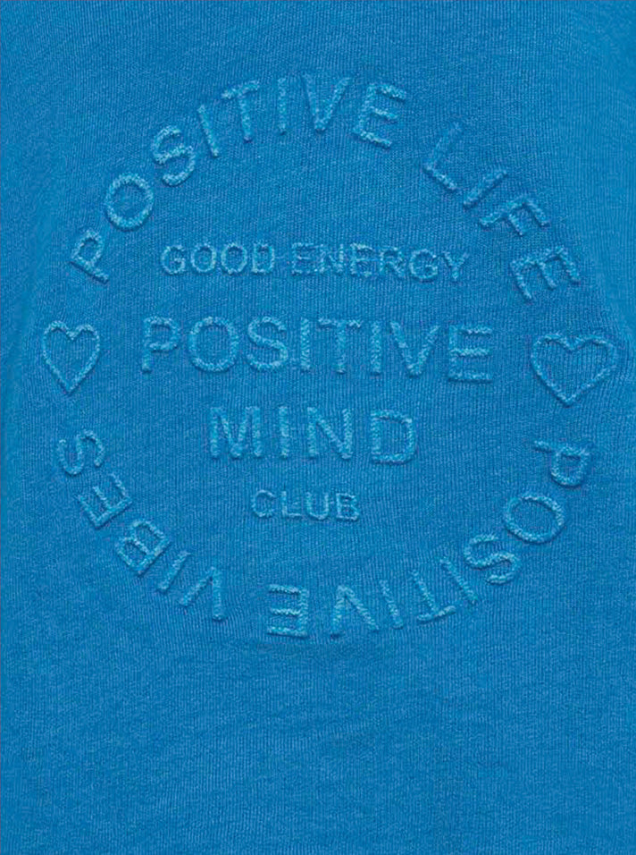 Zwillingsherz - Sweatshirt "Positive Mind" - Jeansblau