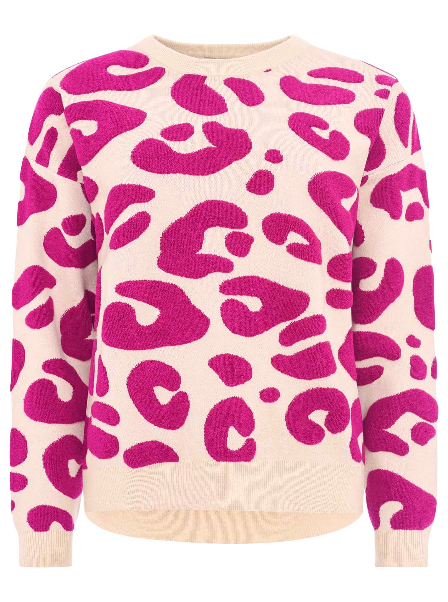 Zwillingsherz Leo Sweatshirt/Pullover - Beige/Beere