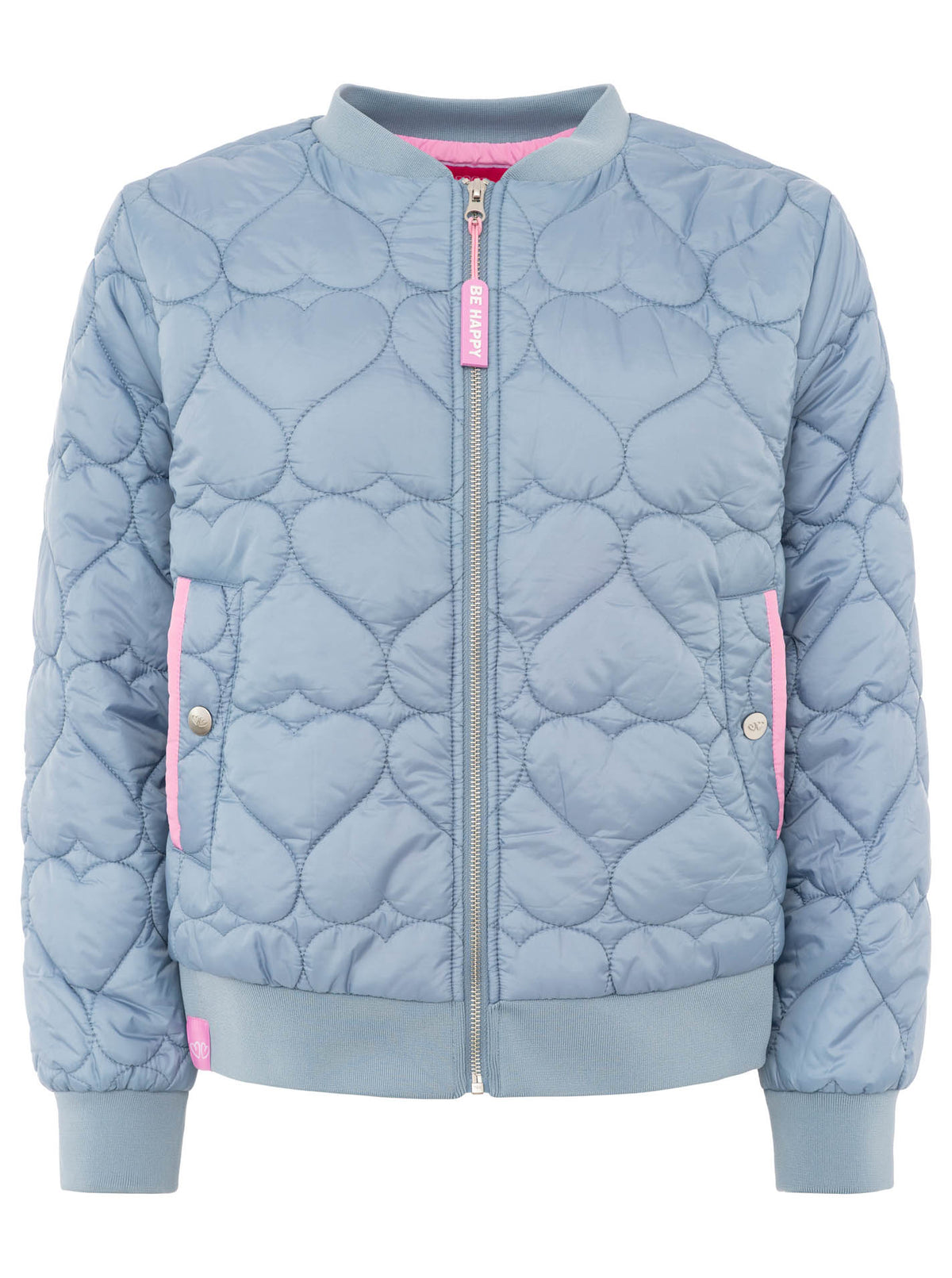 Zwillingsherz - Bomberjacke/Steppjacke "Be Happy" - Jeansblau