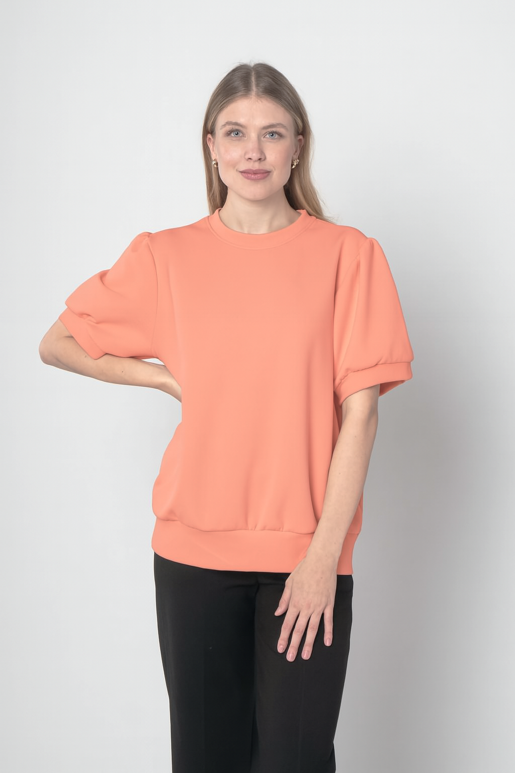 MOOIJ - T-Shirt aus fester Baumwolle - Apricot