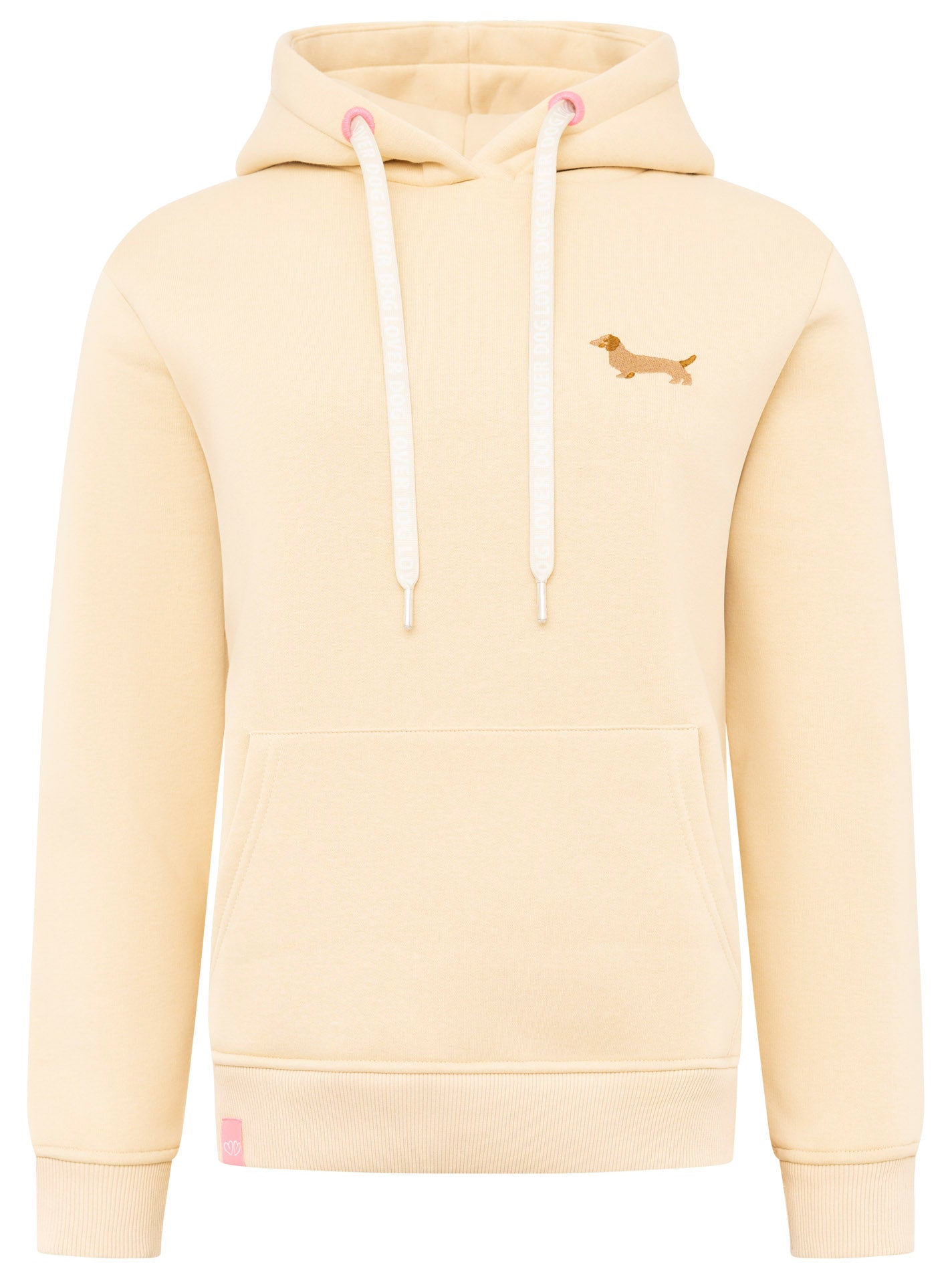 Zwillingsherz - Hoodie Neu "Dog Lover" - Beige