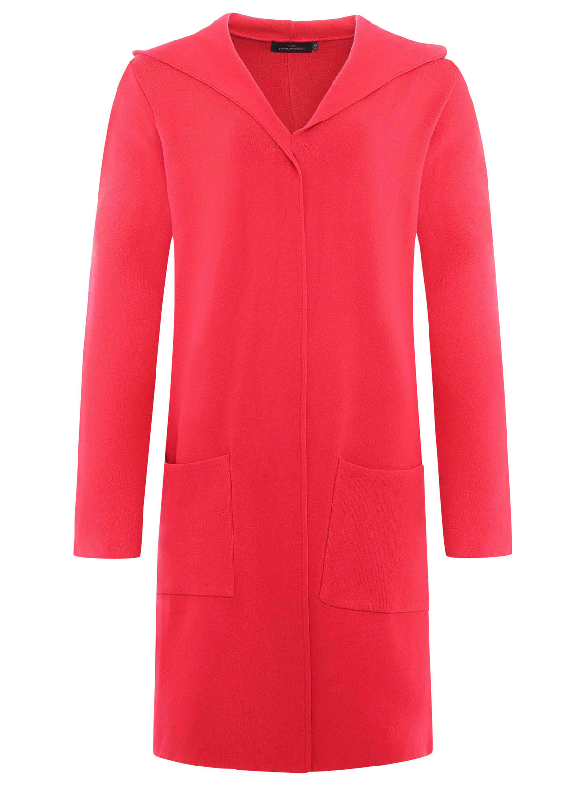 Zwillingsherz Strickjacke Kapuze Janina - Rot