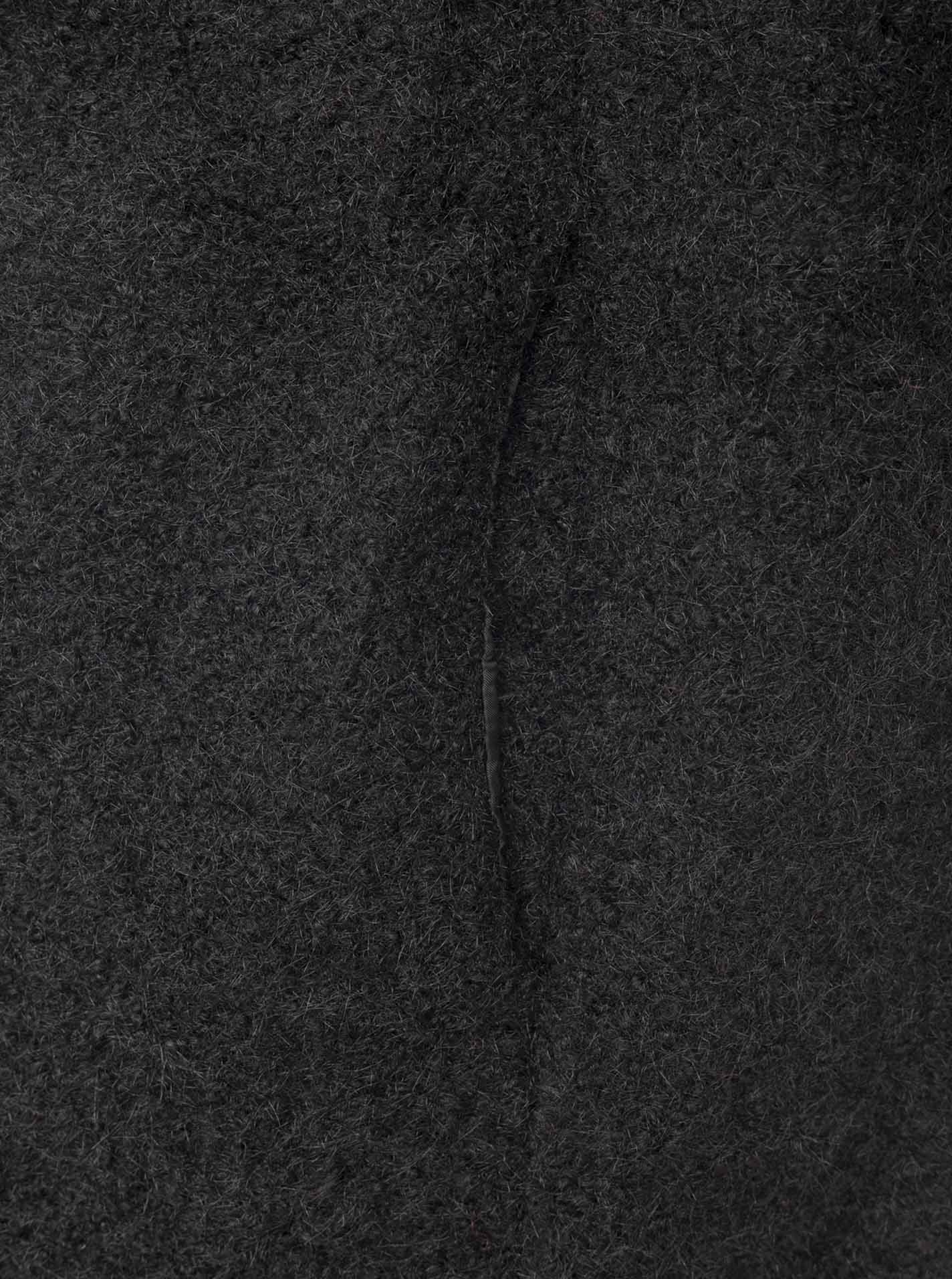Zwillingsherz Flauschiger Mantel - Schwarz