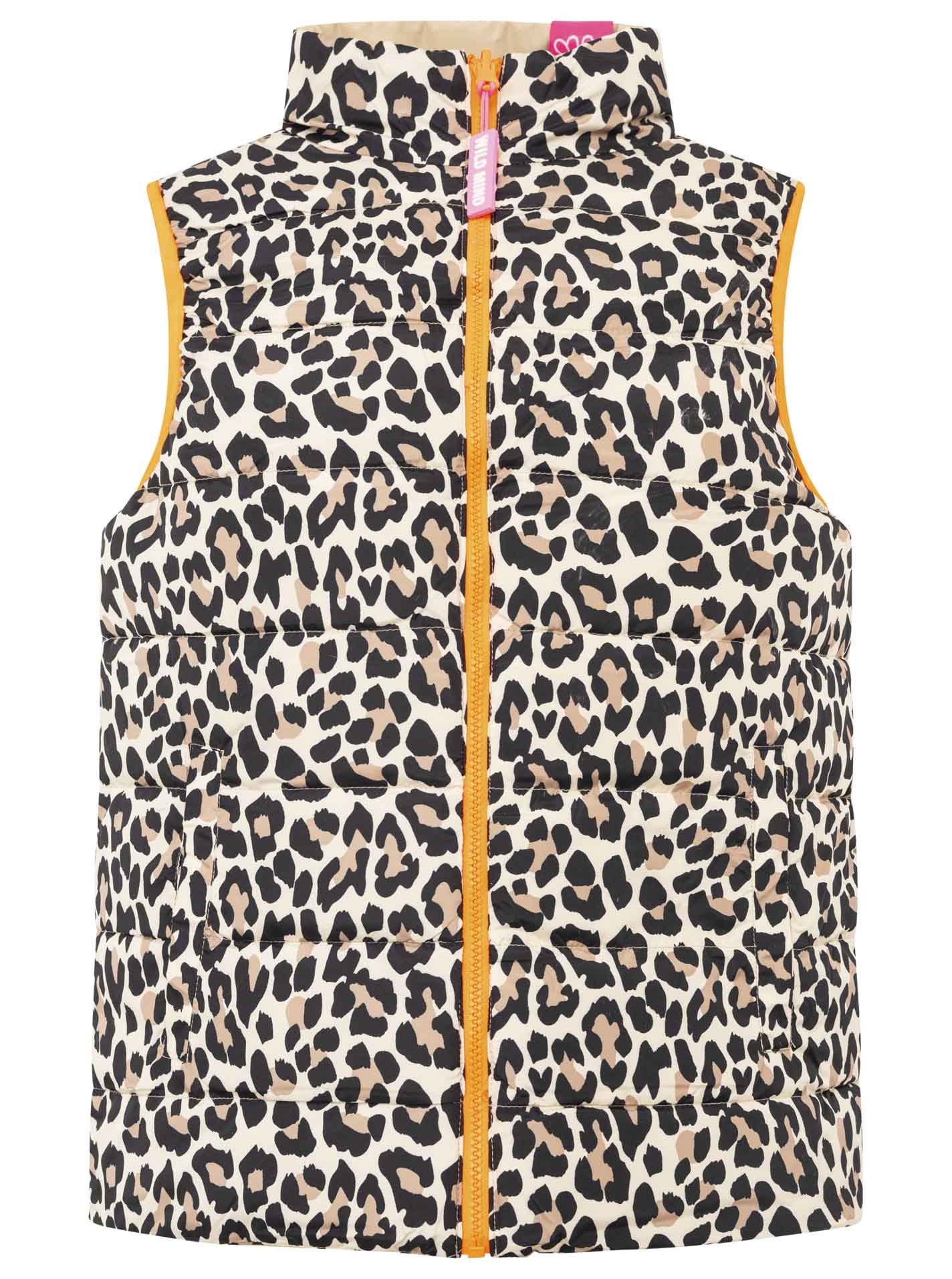 Zwillingsherz - Wendbare Steppweste "Leo" - Beige/Schwarz