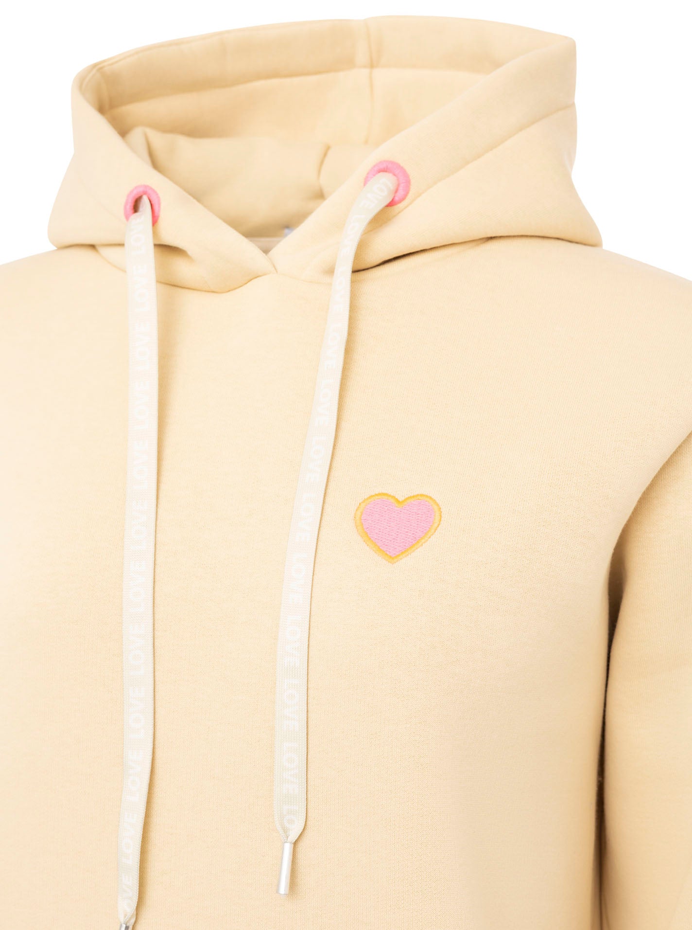 Zwillingsherz - Hoodie kleines Herz - Beige (Neu)