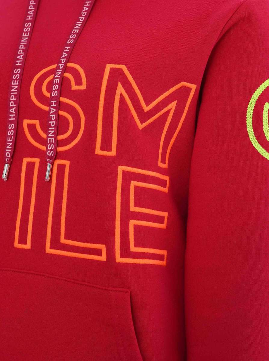 Zwillingsherz - Hoodie "Alissa Smile" - Rot
