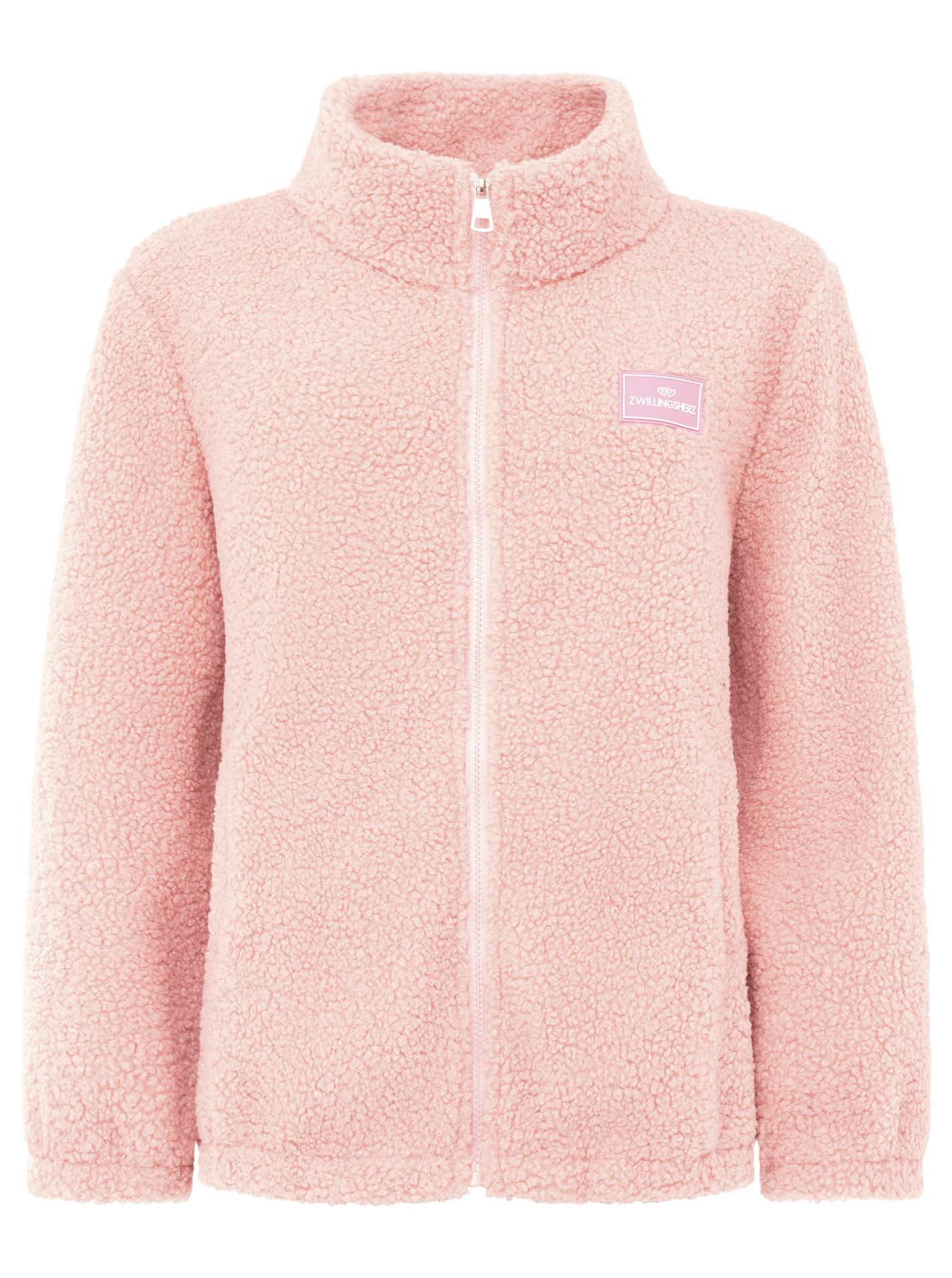 Zwillingsherz - Gemütliche Fleece Jacke - Pink